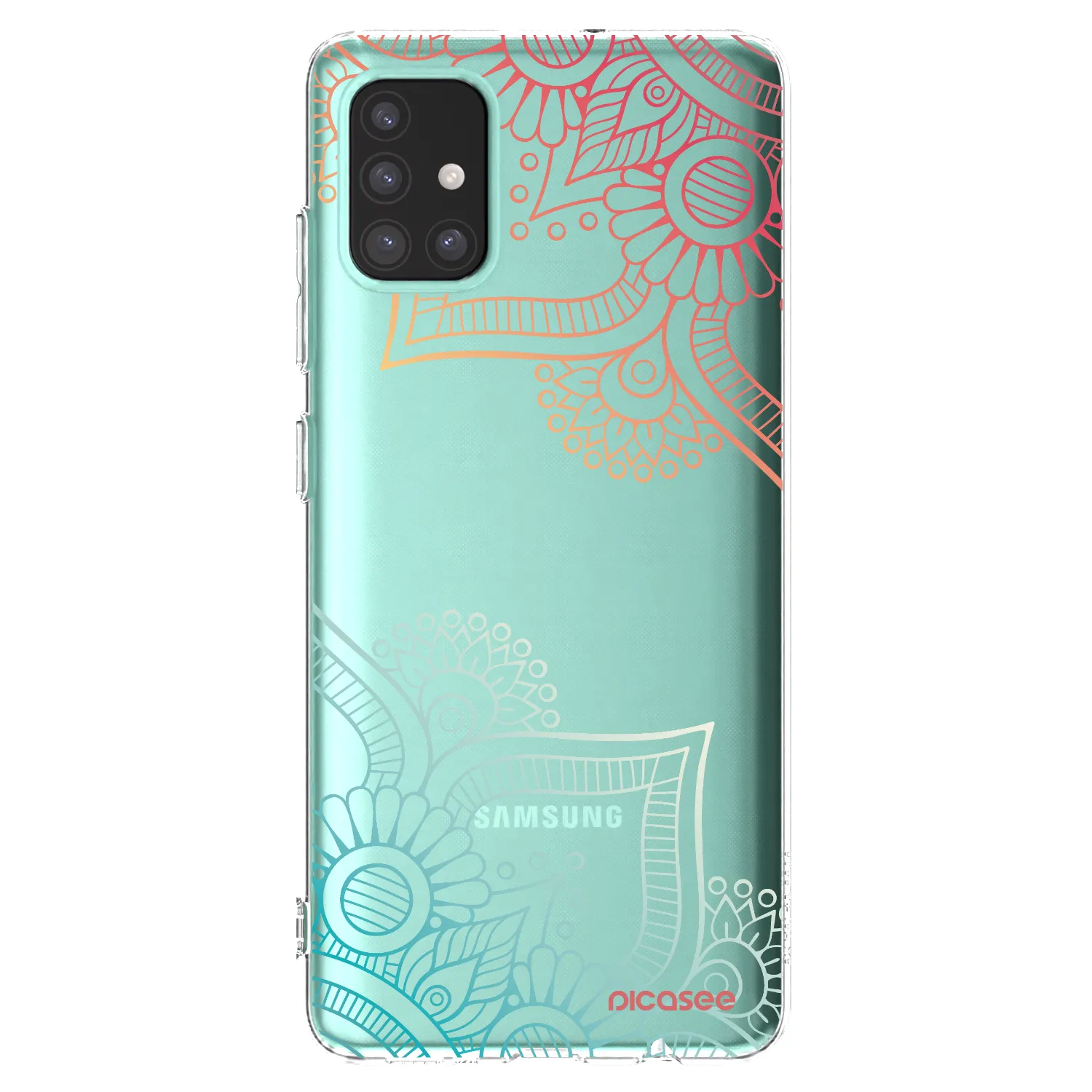 Picasee silikonový průhledný obal pro Samsung Galaxy M31s - Květinový vzor