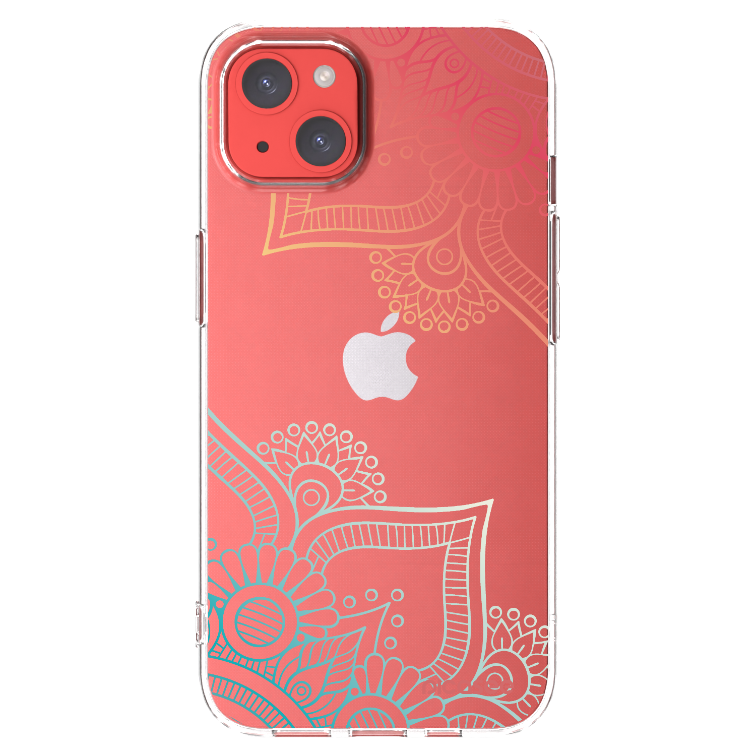 Picasee silikonový průhledný obal pro Apple iPhone 13 - Květinový vzor