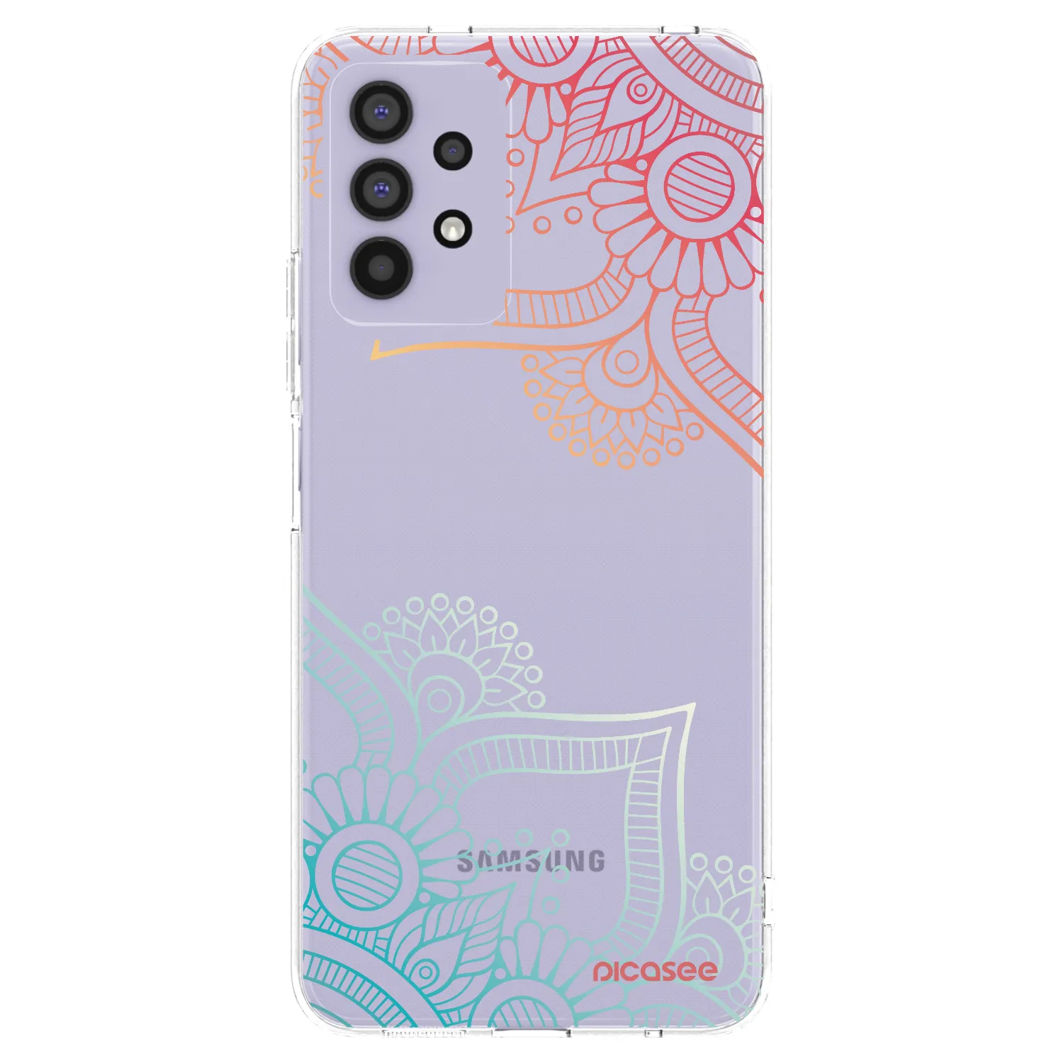 Picasee silikonový průhledný obal pro Samsung Galaxy A32 4G SM-A325F - Květinový vzor