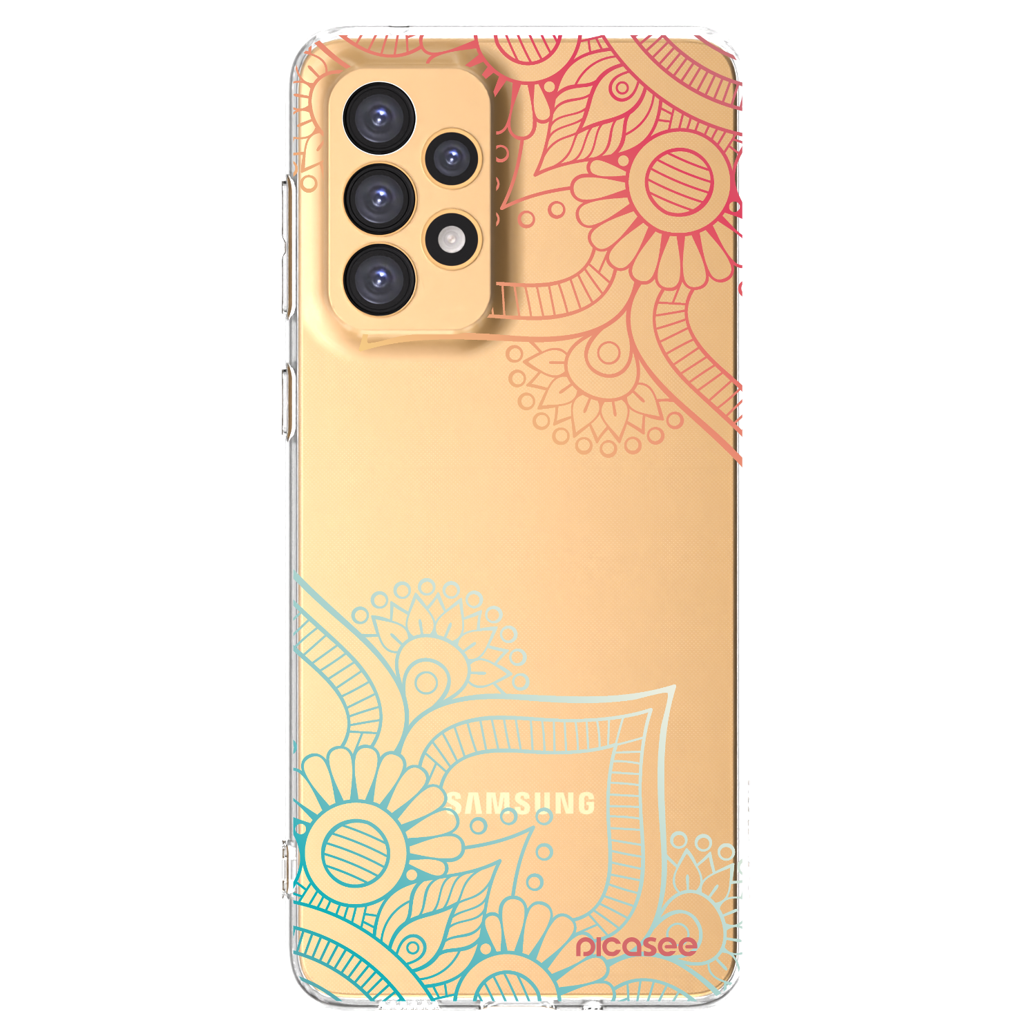 Picasee silikonový průhledný obal pro Samsung Galaxy A33 5G A336 - Květinový vzor