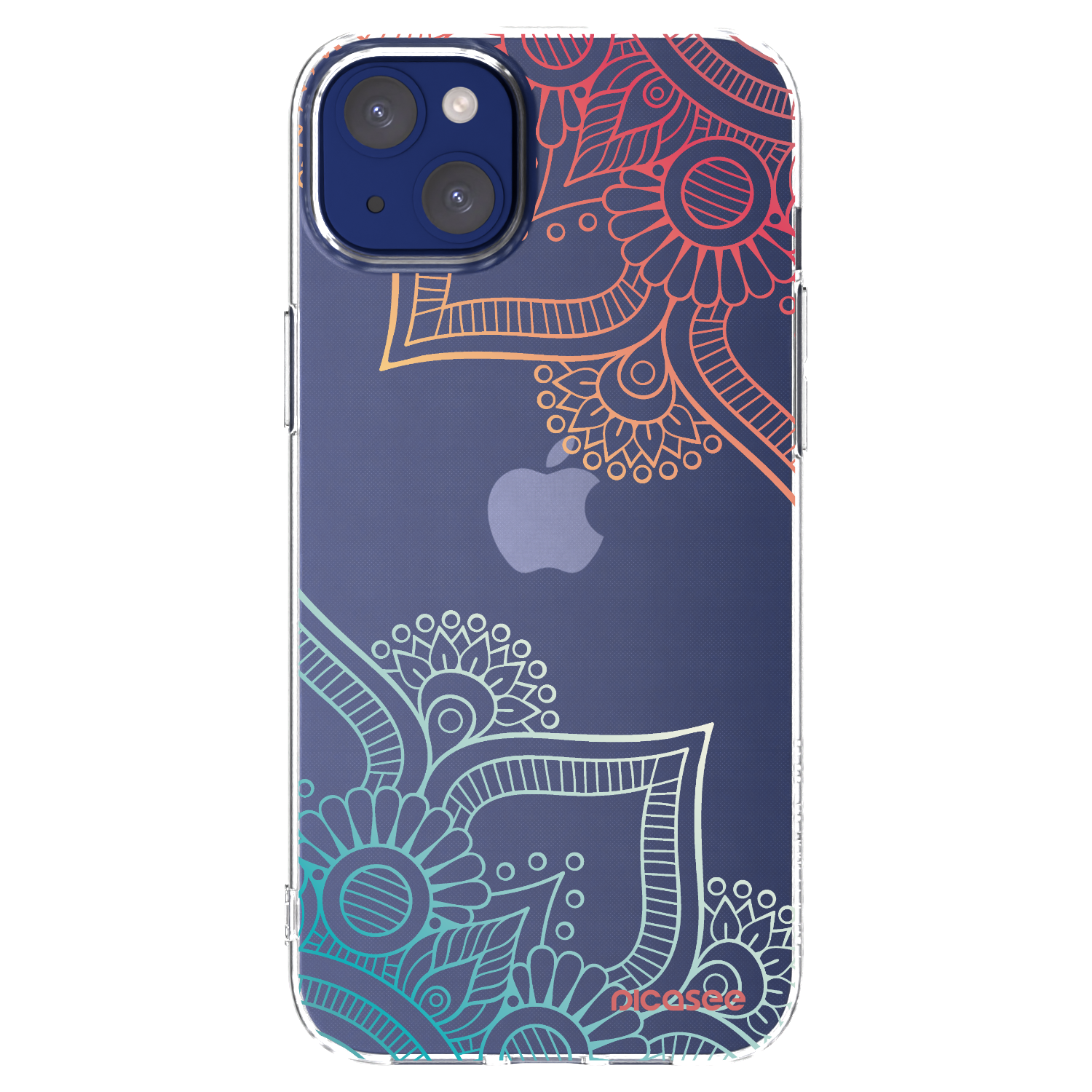 Picasee silikonový průhledný obal pro Apple iPhone 14 Plus - Květinový vzor
