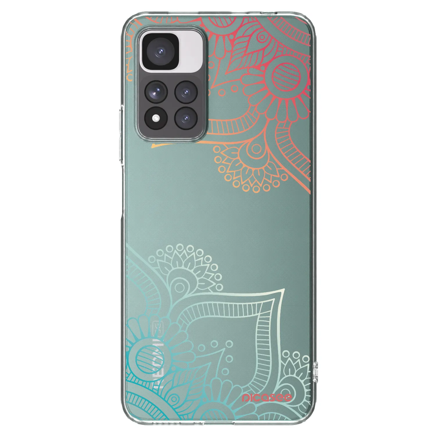 Picasee silikonový průhledný obal pro Xiaomi Redmi Note 11 Pro+ 5G - Květinový vzor