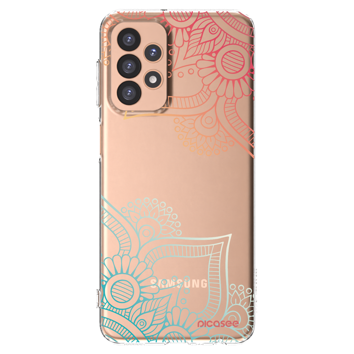 Picasee silikonový průhledný obal pro Samsung Galaxy A23 A236B 5G - Květinový vzor