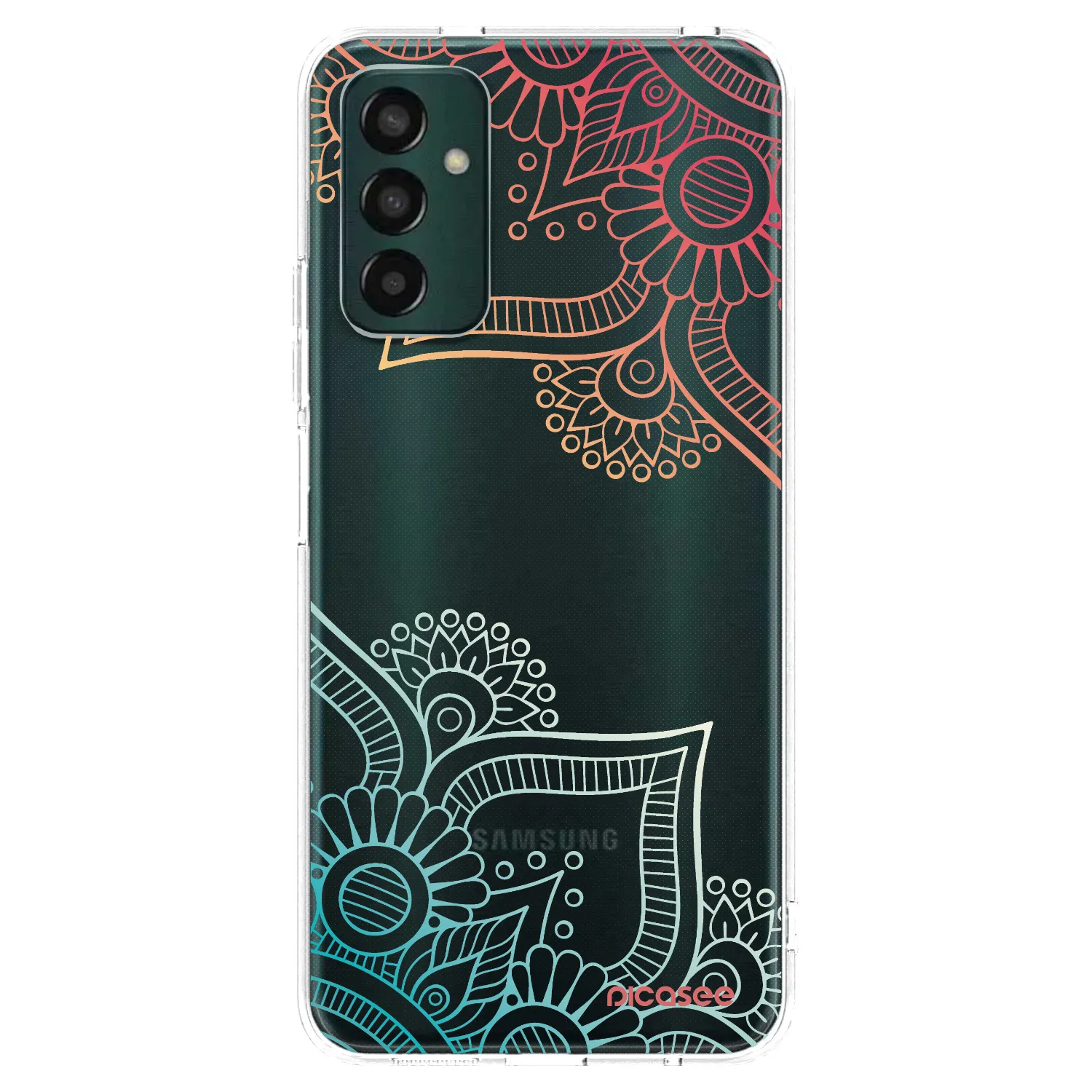 Picasee silikonový průhledný obal pro Samsung Galaxy M23 5G - Květinový vzor