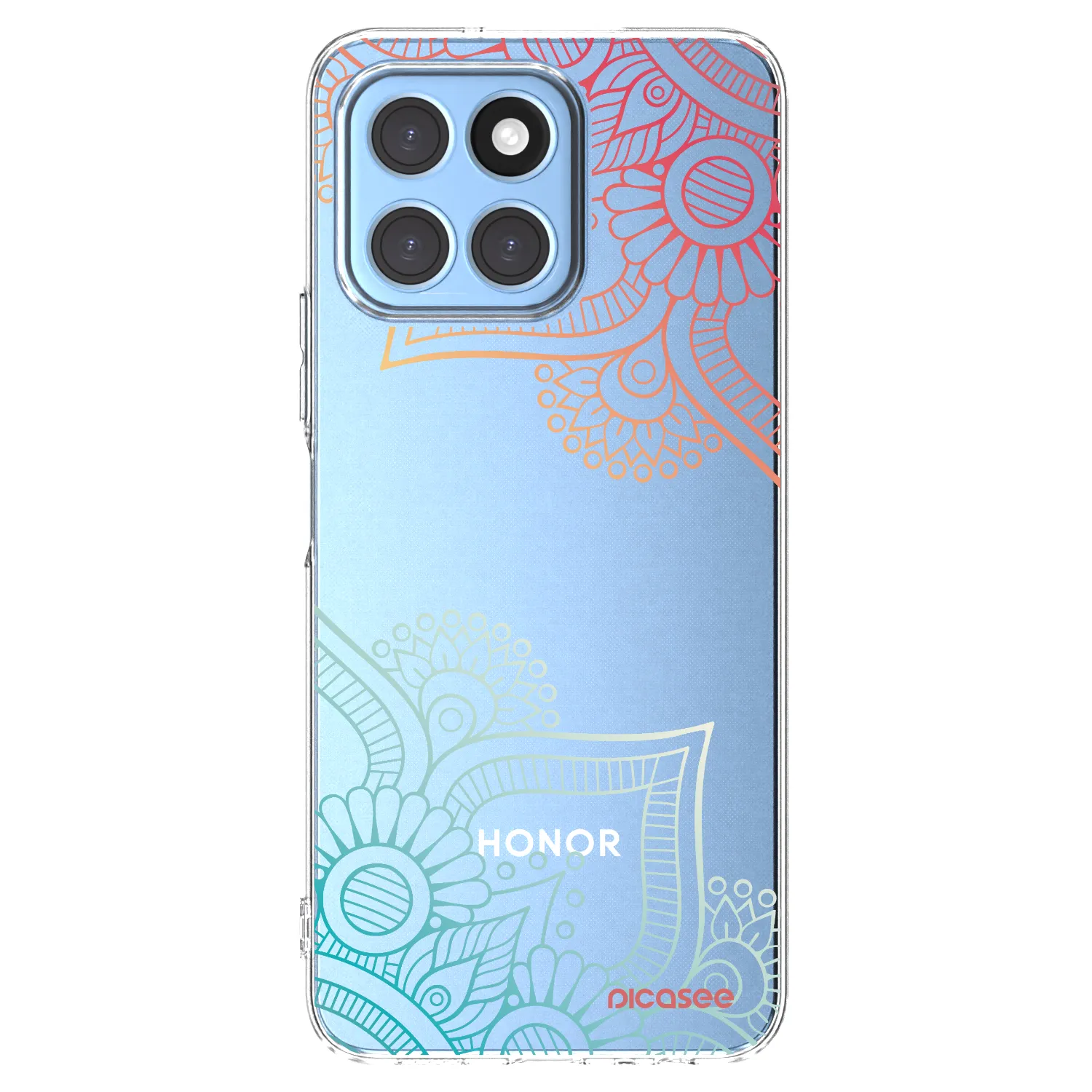 Picasee silikonový průhledný obal pro Honor X6 - Květinový vzor
