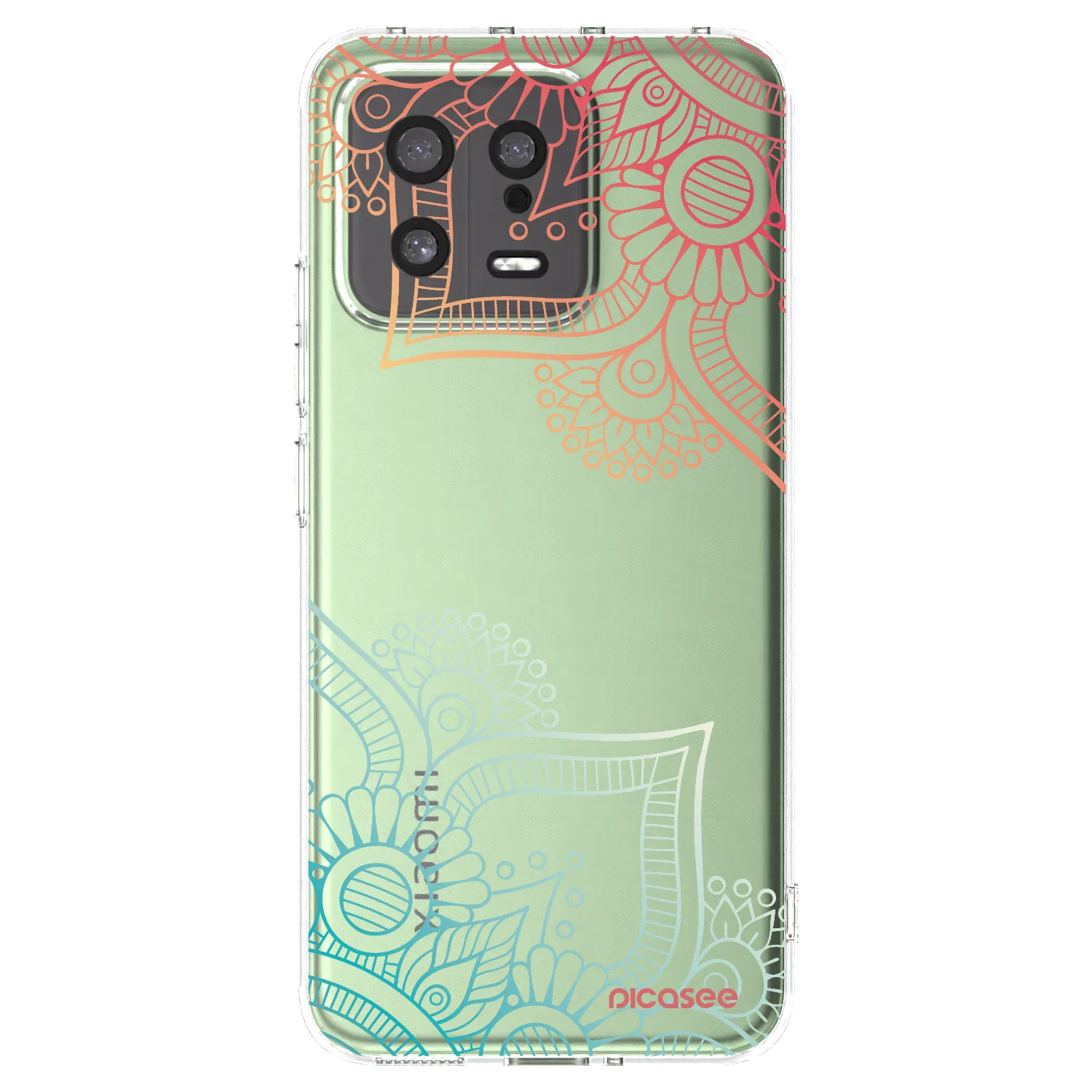 Picasee silikonový průhledný obal pro Xiaomi 13 - Květinový vzor