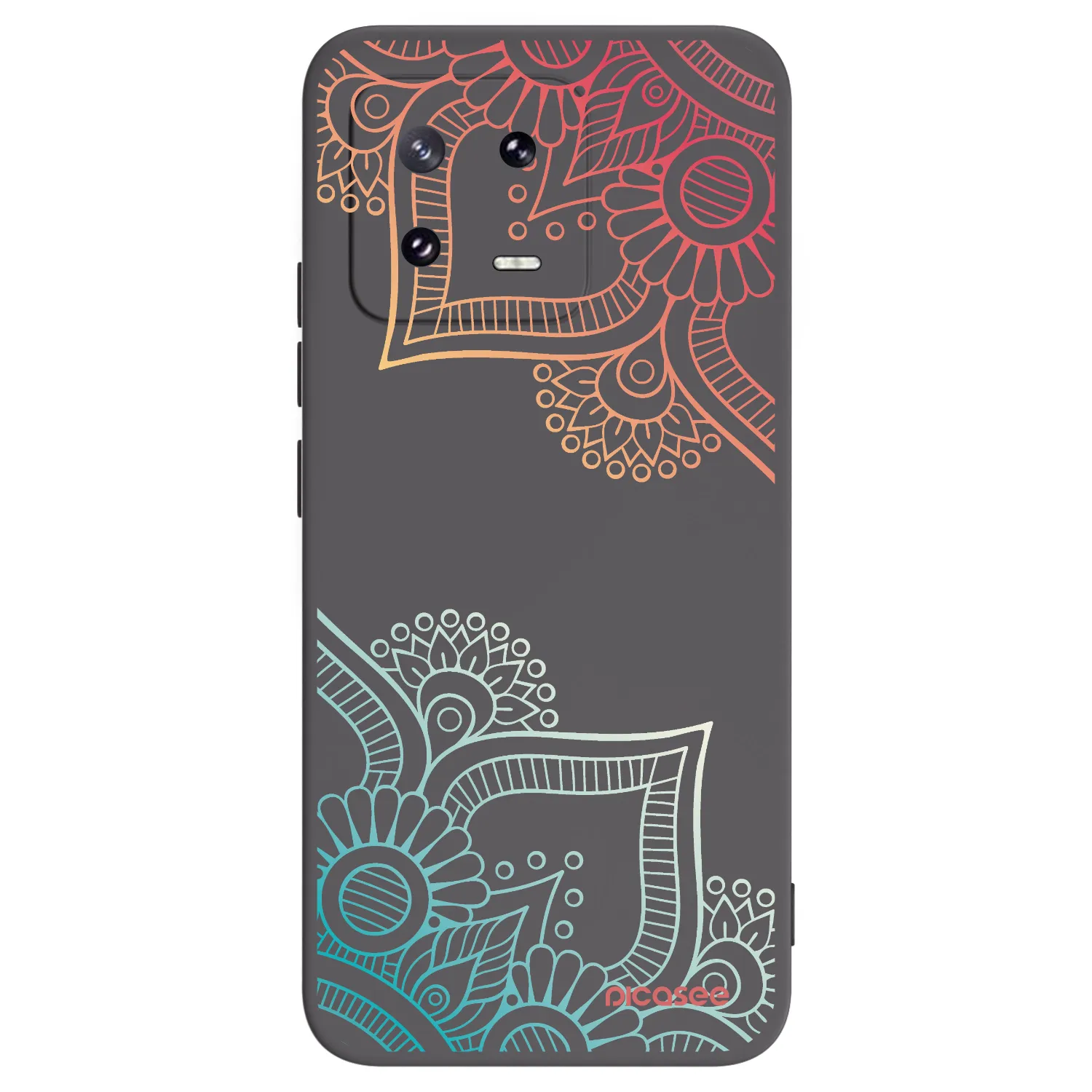 Picasee silikonový černý obal pro Xiaomi 13 Pro - Květinový vzor