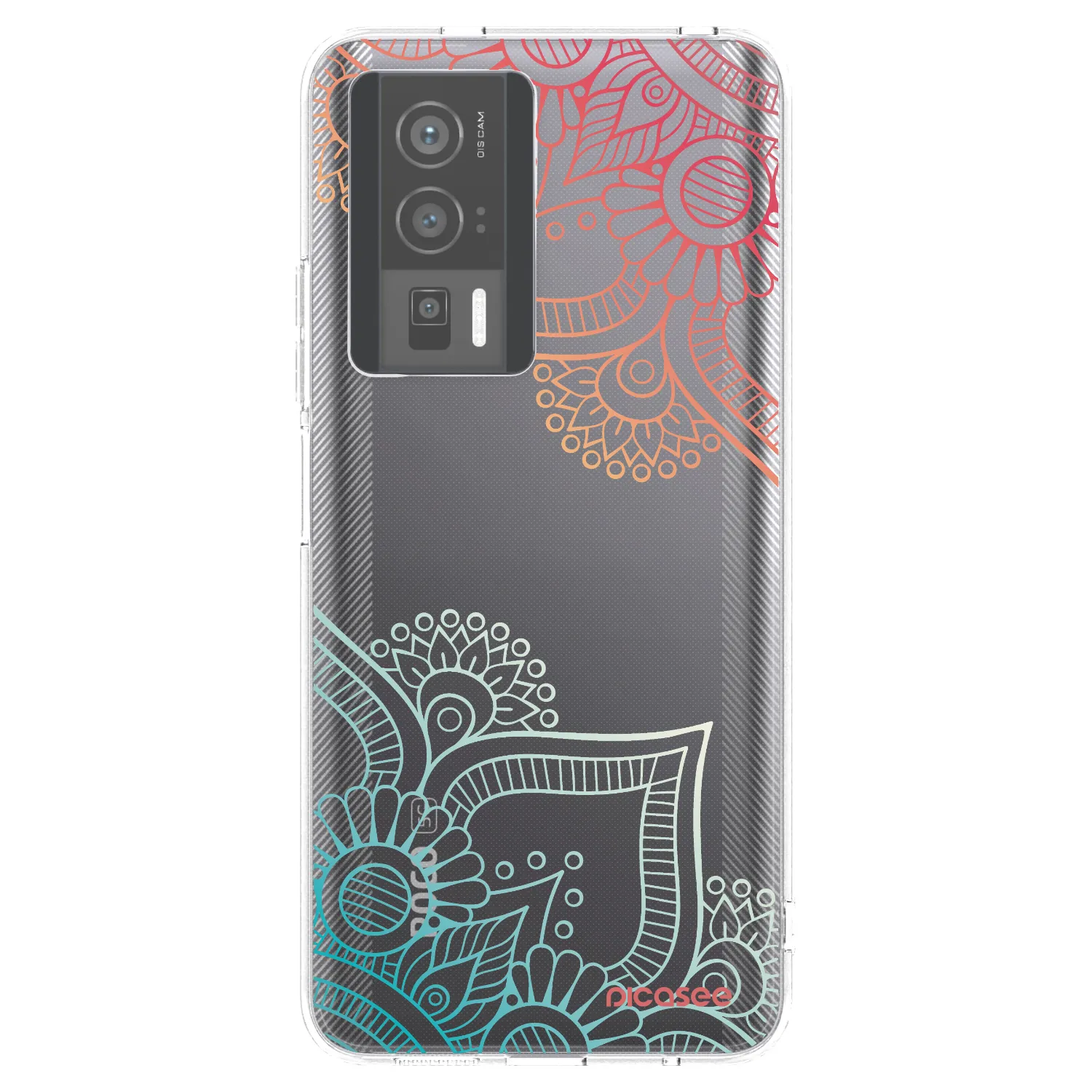 Picasee silikonový průhledný obal pro Xiaomi Poco F5 Pro 5G - Květinový vzor