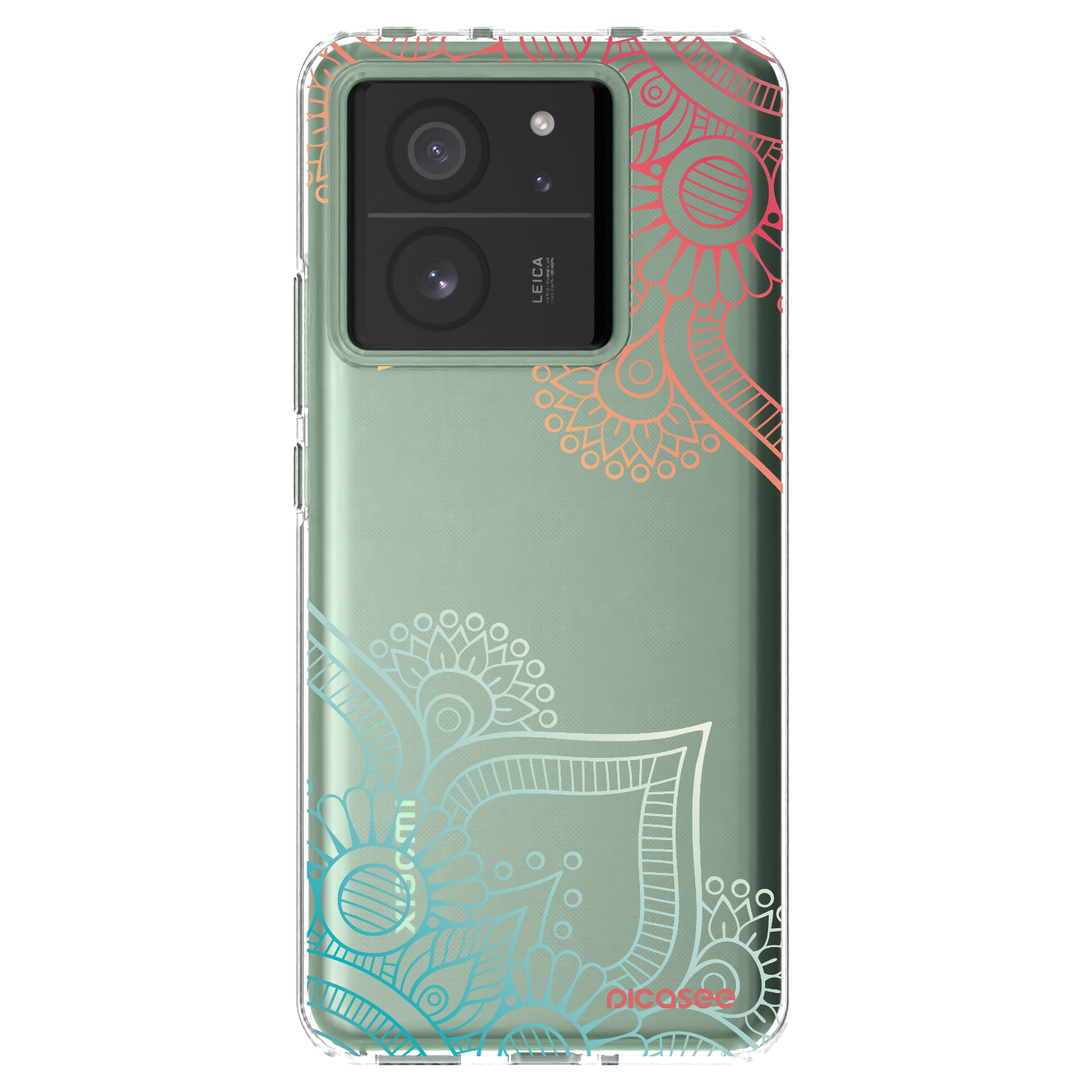Picasee silikonový průhledný obal pro Xiaomi 13T - Květinový vzor