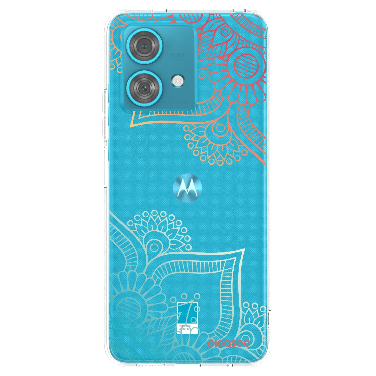 Picasee silikonový průhledný obal pro Motorola Edge 40 Neo - Květinový vzor