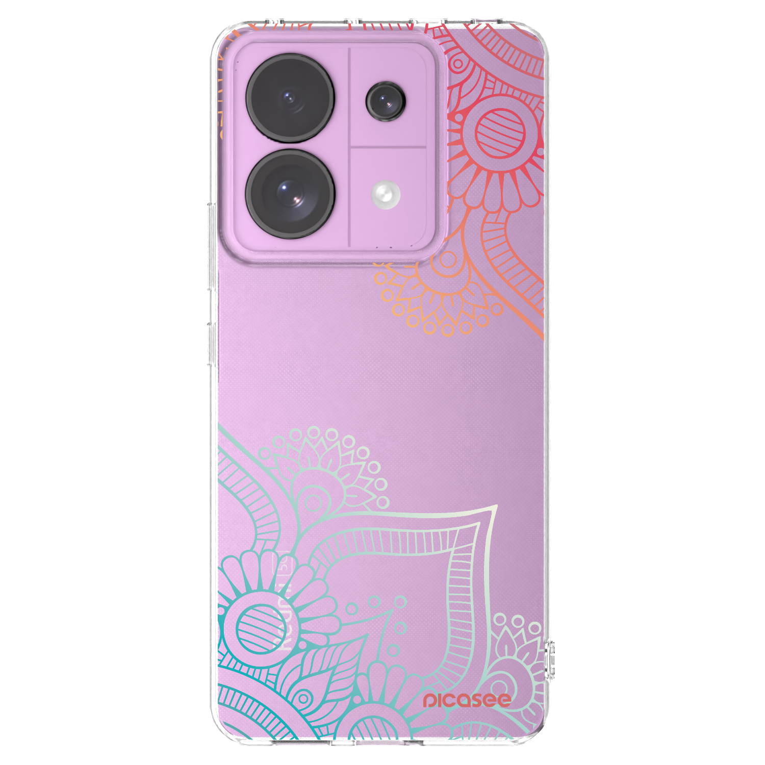 Picasee silikonový průhledný obal pro Xiaomi Redmi Note 13 Pro 5G - Květinový vzor