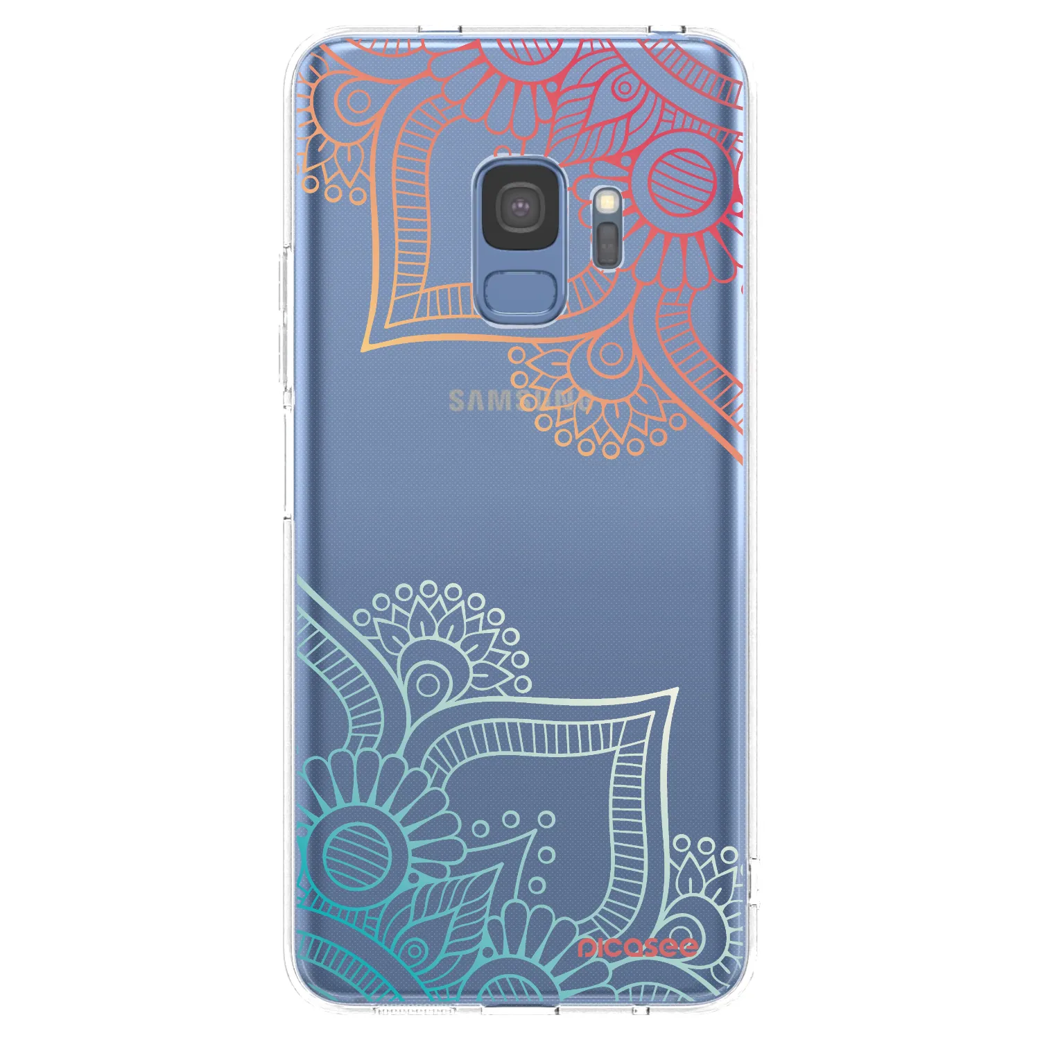Picasee silikonový průhledný obal pro Samsung Galaxy S9 G960F - Květinový vzor