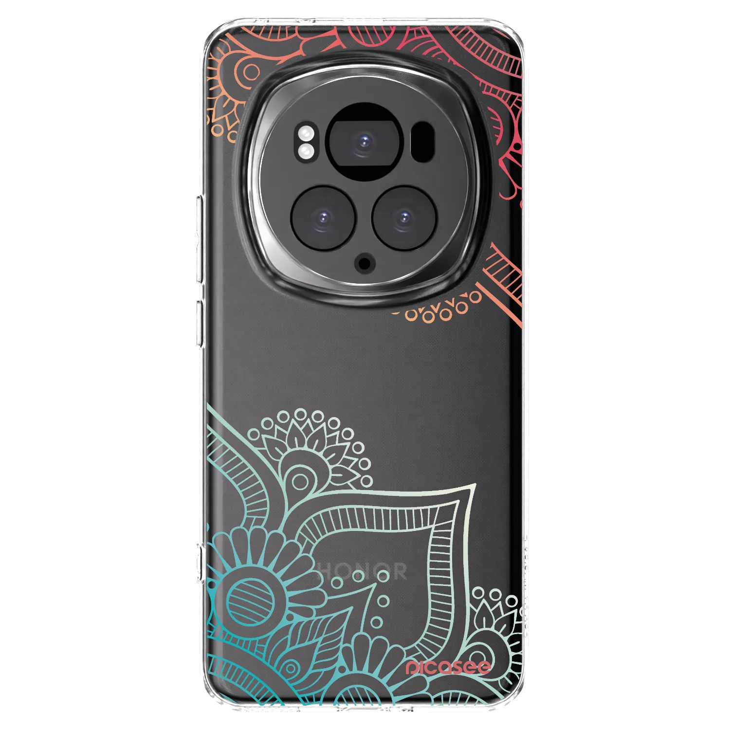 Picasee silikonový průhledný obal pro Honor Magic6 Pro - Květinový vzor