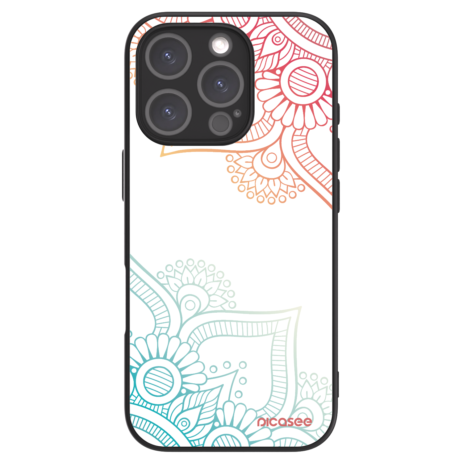 Picasee ULTIMATE CASE MagSafe pro Apple iPhone 16 Pro - Květinový vzor