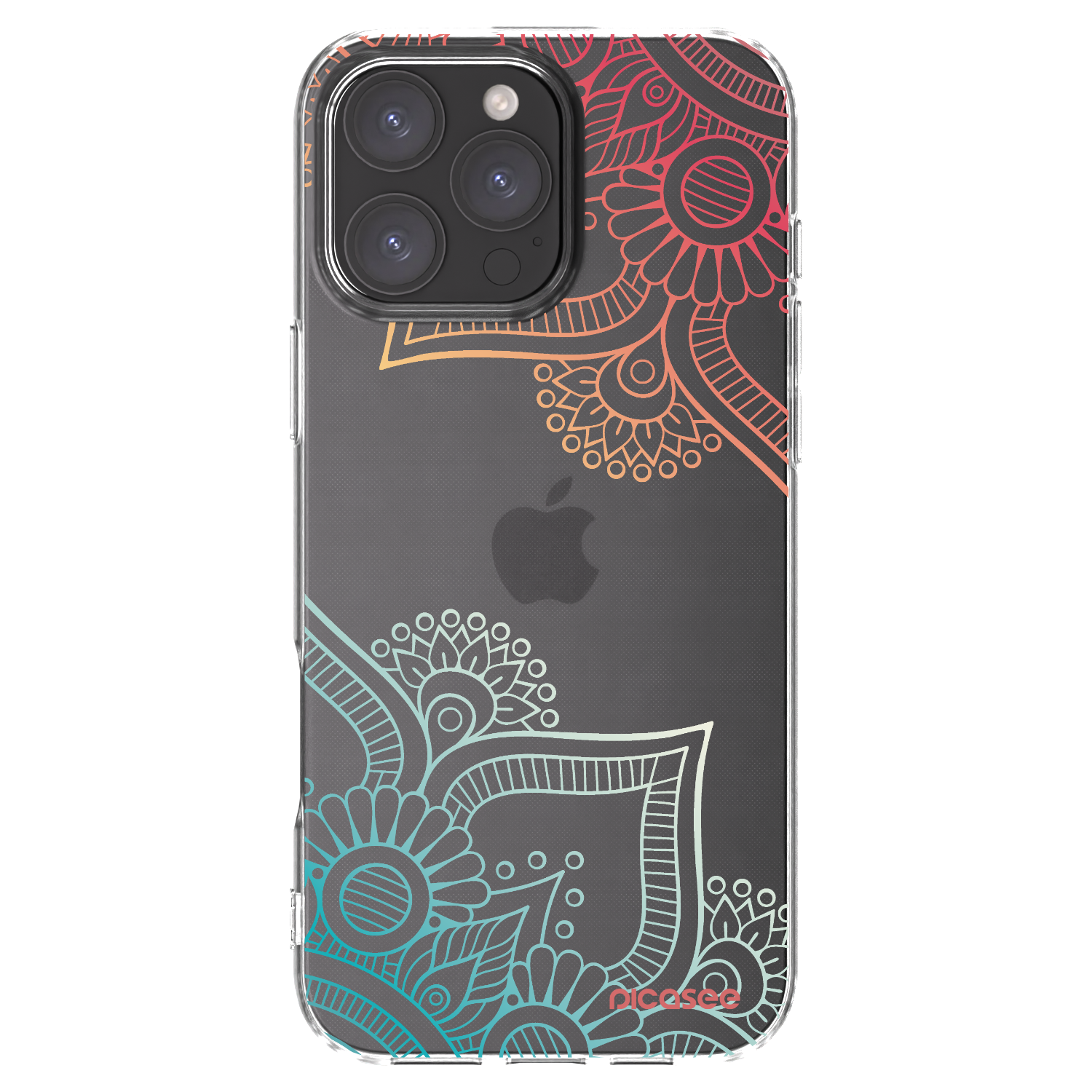Picasee silikonový průhledný obal pro Apple iPhone 16 Pro Max - Květinový vzor