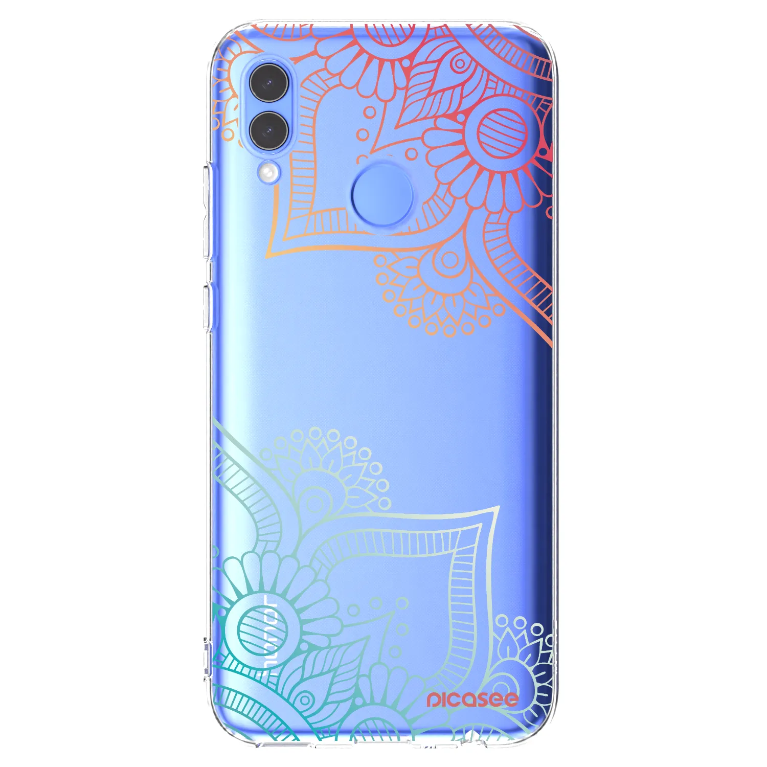 Picasee silikonový průhledný obal pro Huawei P Smart 2019 - Květinový vzor