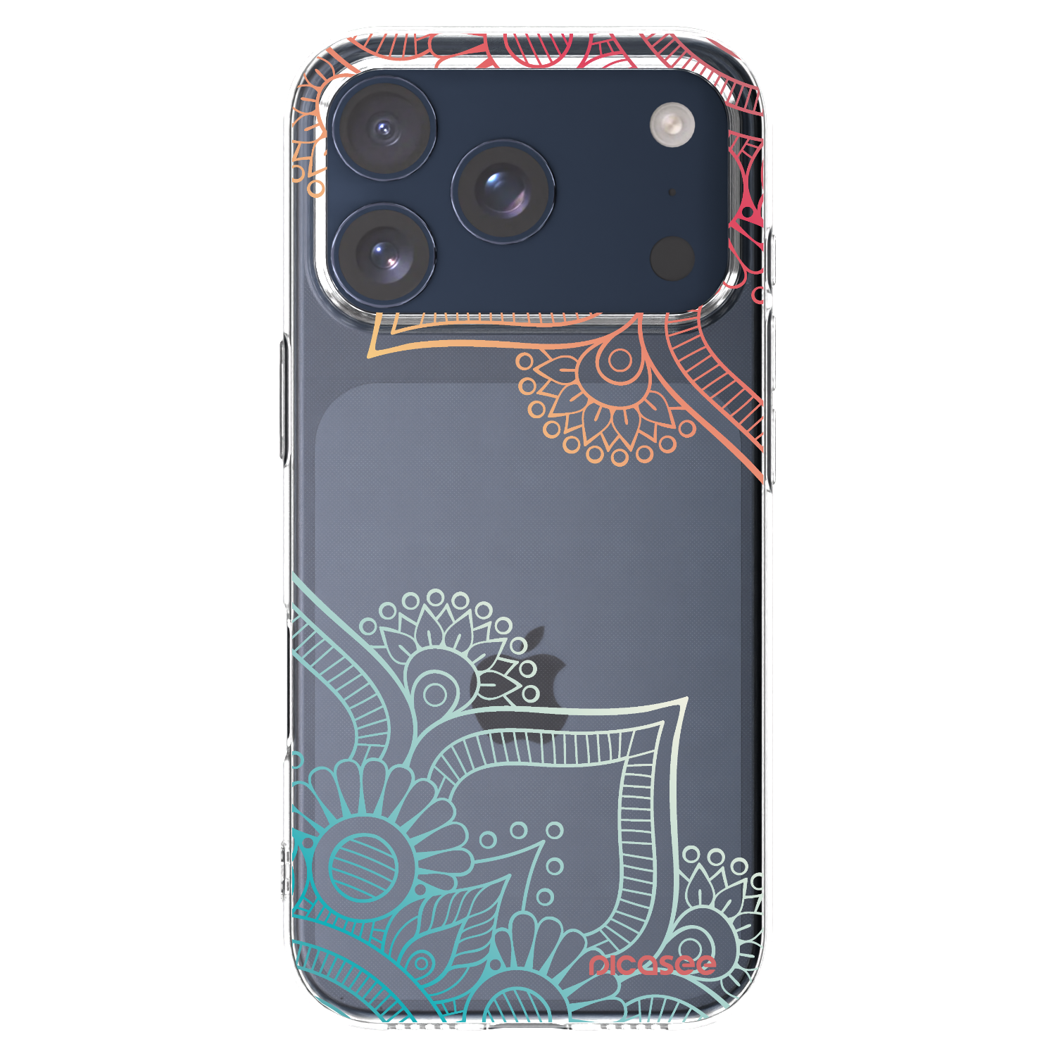 Picasee silikonový průhledný obal pro Apple iPhone 17 Pro - Květinový vzor