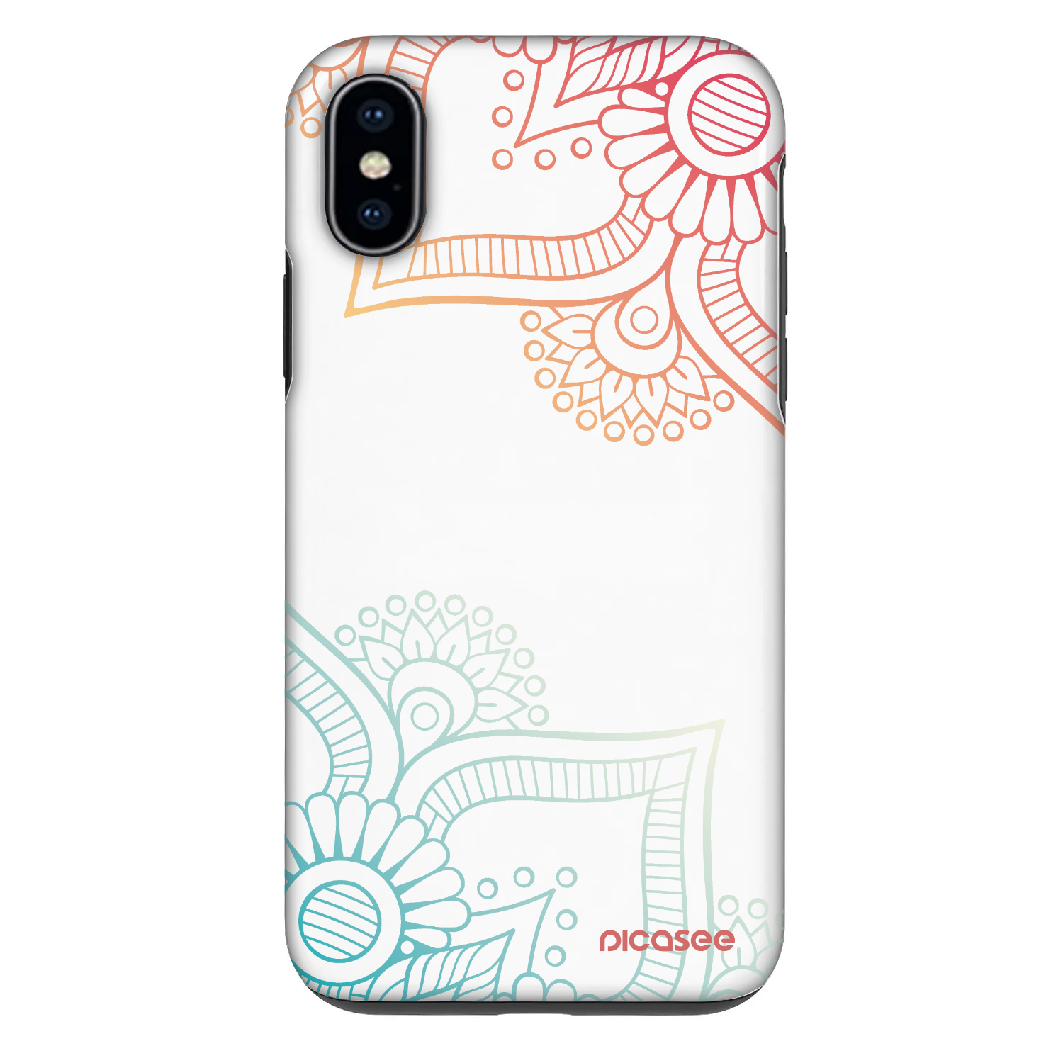 Picasee Fashion Case pro Apple iPhone X/XS - Květinový vzor