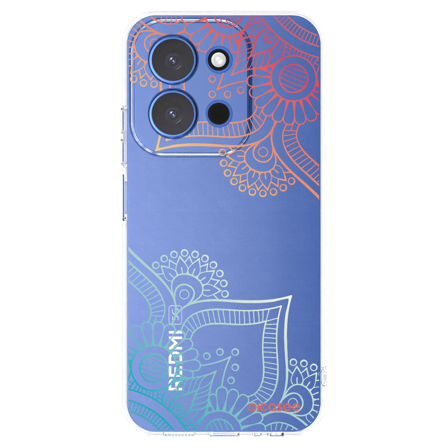 Picasee silikonový průhledný obal pro Xiaomi Redmi 15C 4G - Květinový vzor
