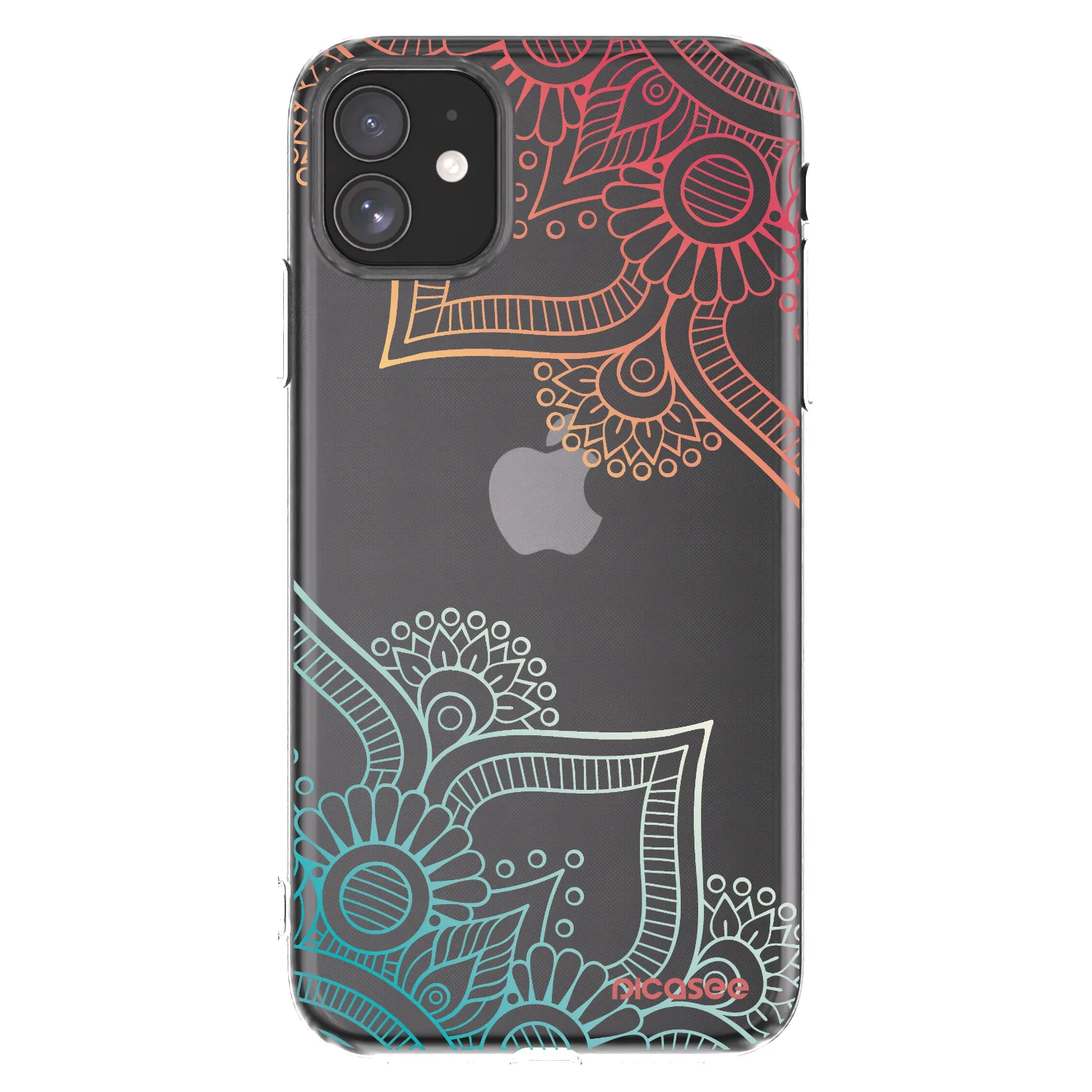 Picasee silikonový průhledný obal pro Apple iPhone 11 - Květinový vzor