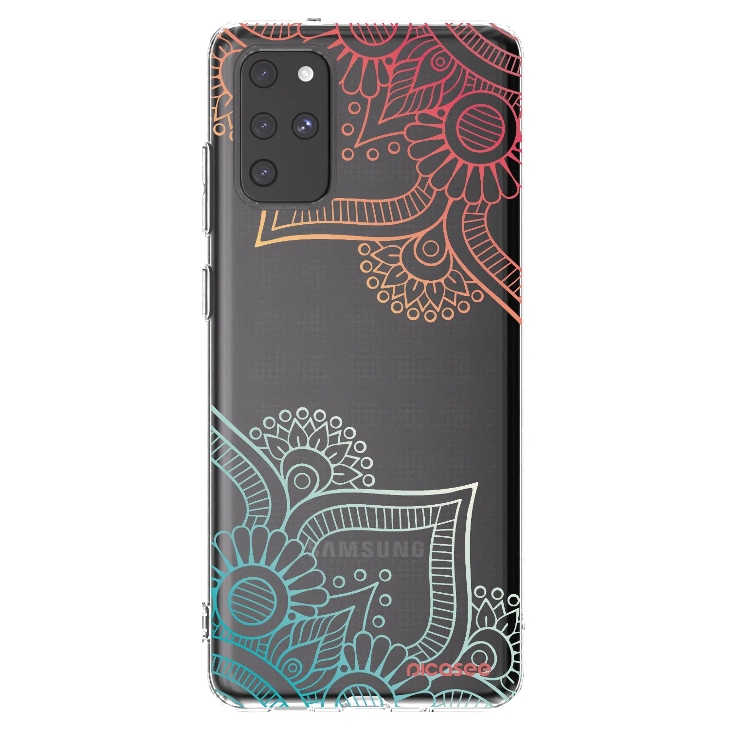 Picasee silikonový průhledný obal pro Samsung Galaxy S20+ G985F - Květinový vzor