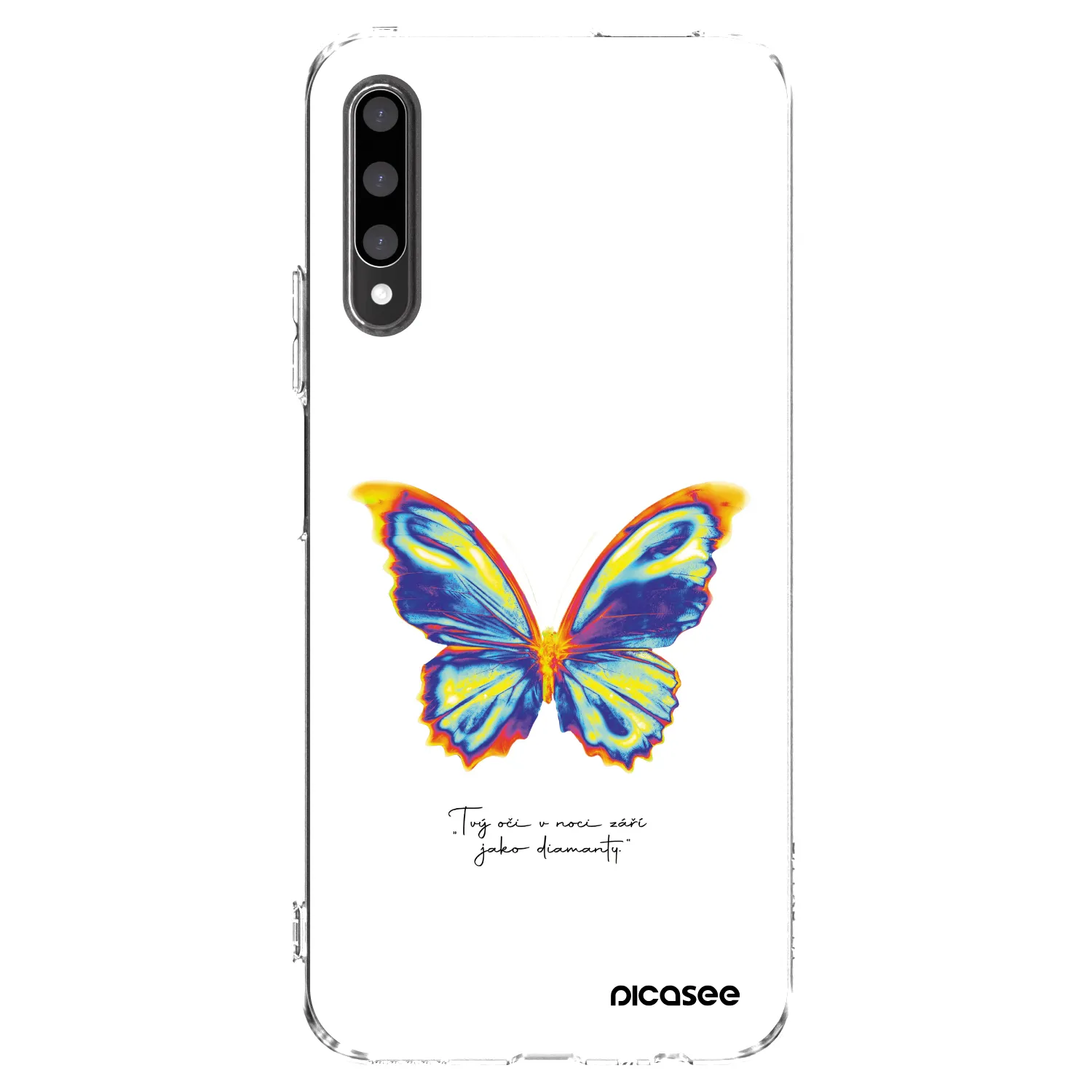 Picasee silikonový průhledný obal pro Honor 9X Pro - Diamanty White