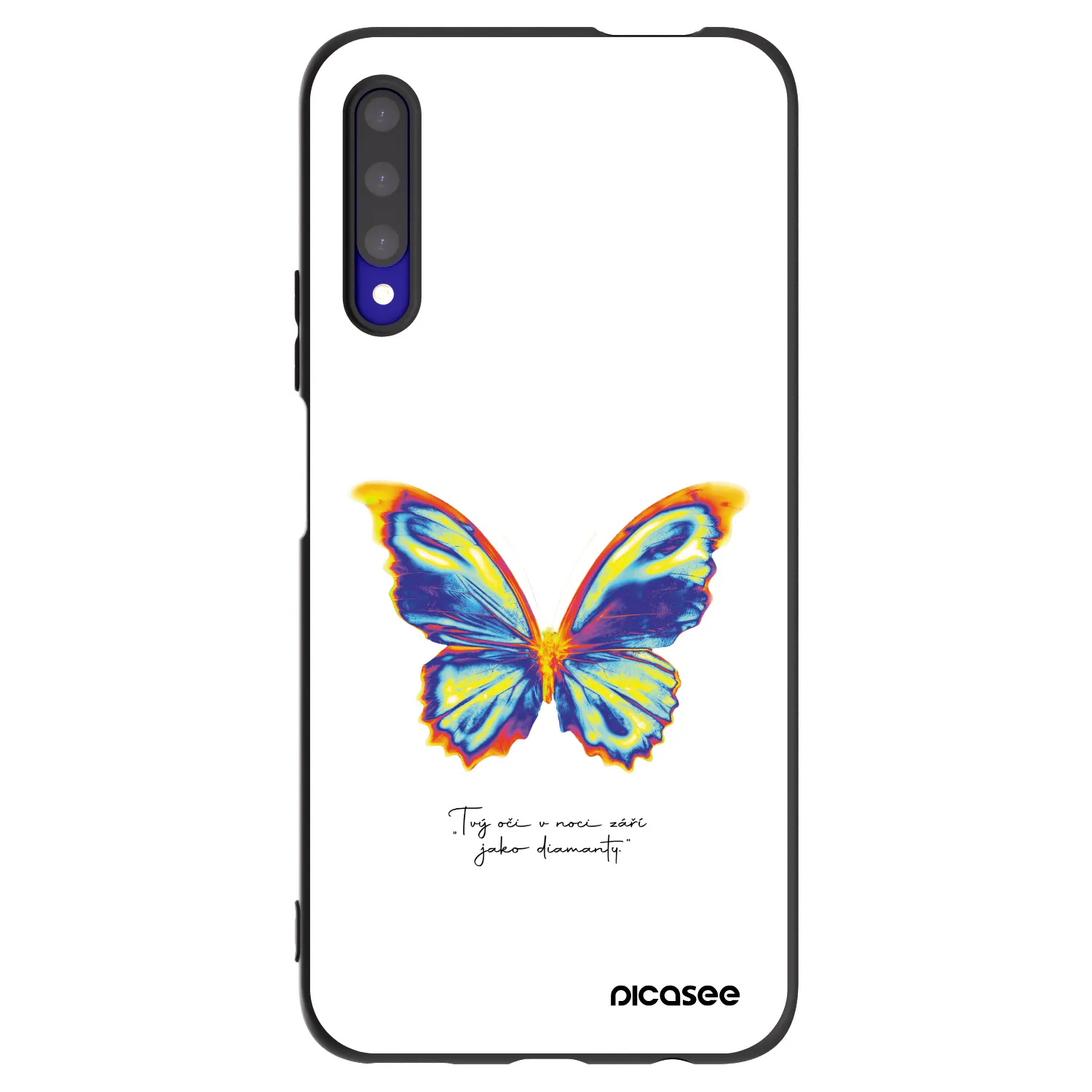 Picasee silikonový černý obal pro Honor 9X Pro - Diamanty White