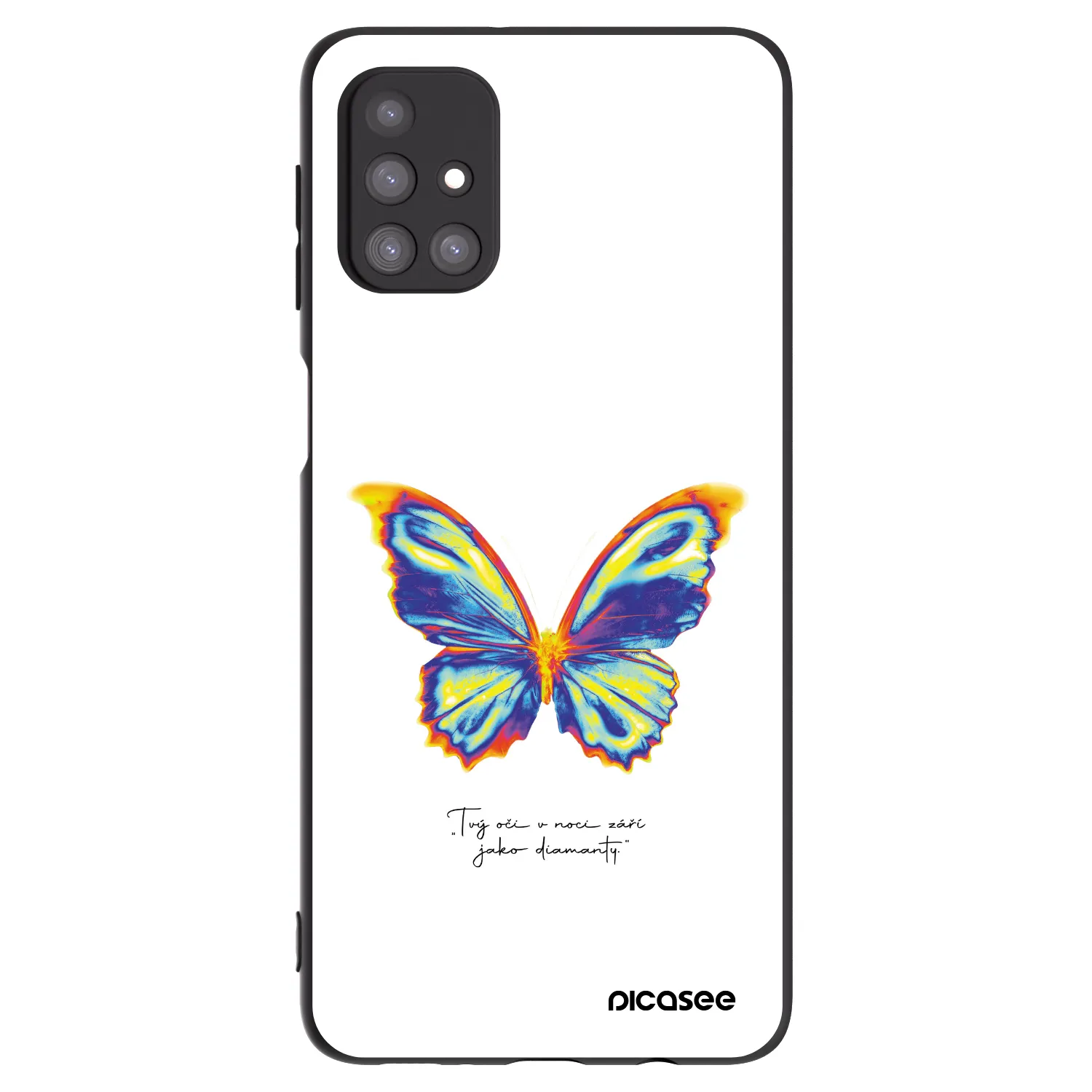 Picasee silikonový černý obal pro Samsung Galaxy M31s - Diamanty White