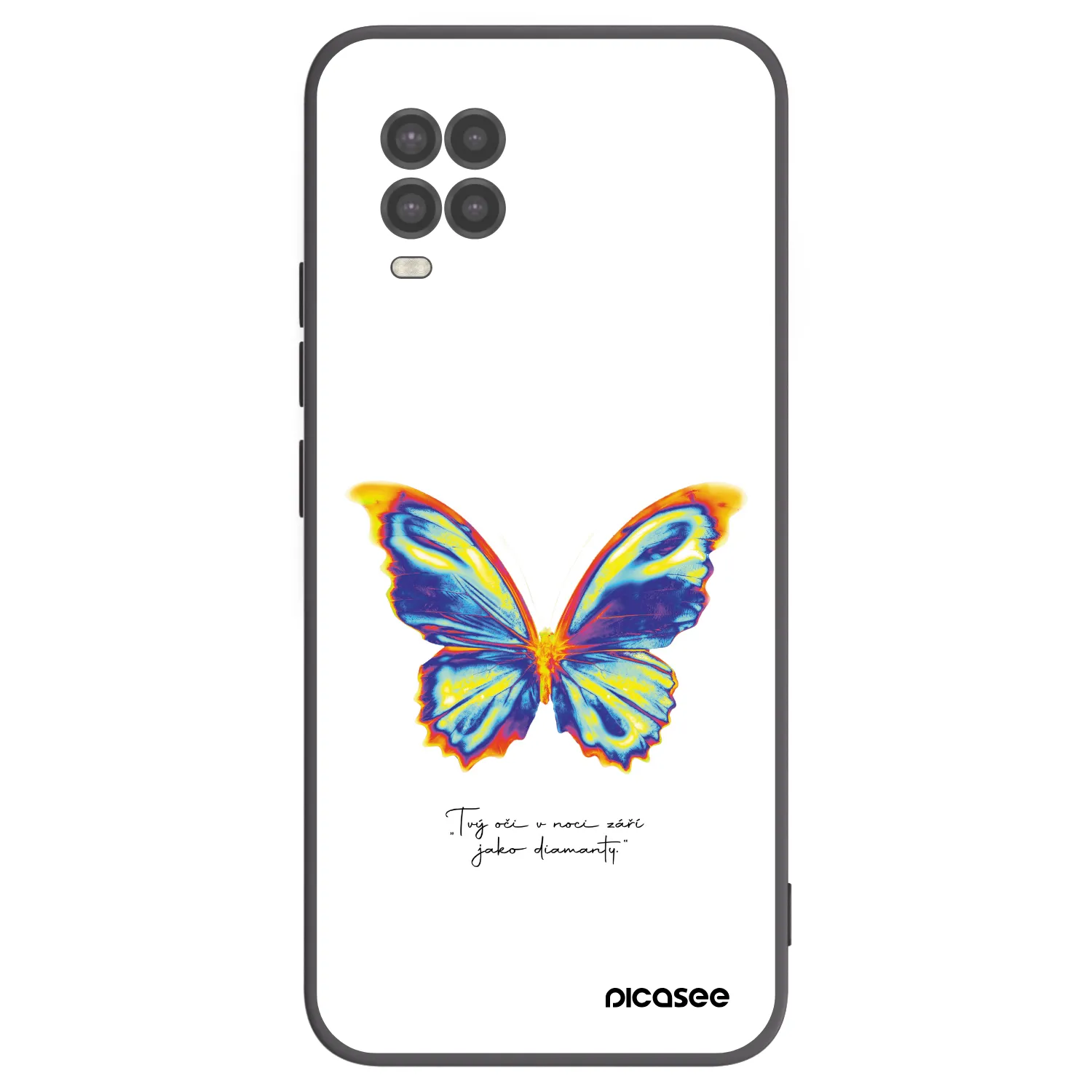 Picasee silikonový černý obal pro Xiaomi Mi 10 Lite - Diamanty White