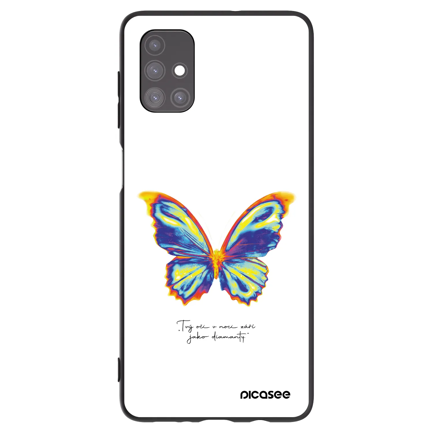 Picasee silikonový černý obal pro Samsung Galaxy M51 M515F - Diamanty White