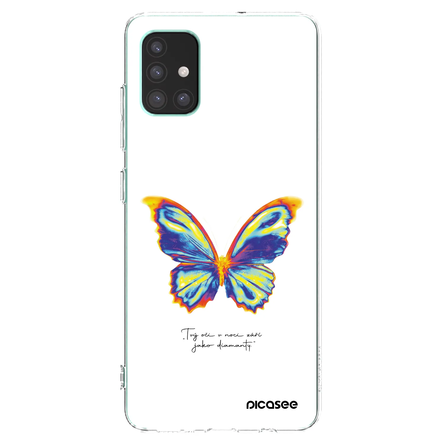 Picasee silikonový průhledný obal pro Samsung Galaxy M51 M515F - Diamanty White