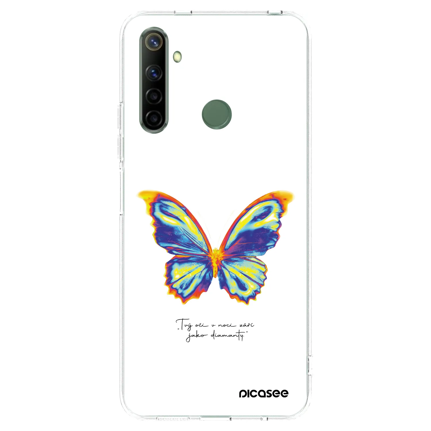 Picasee silikonový průhledný obal pro Realme 6i - Diamanty White