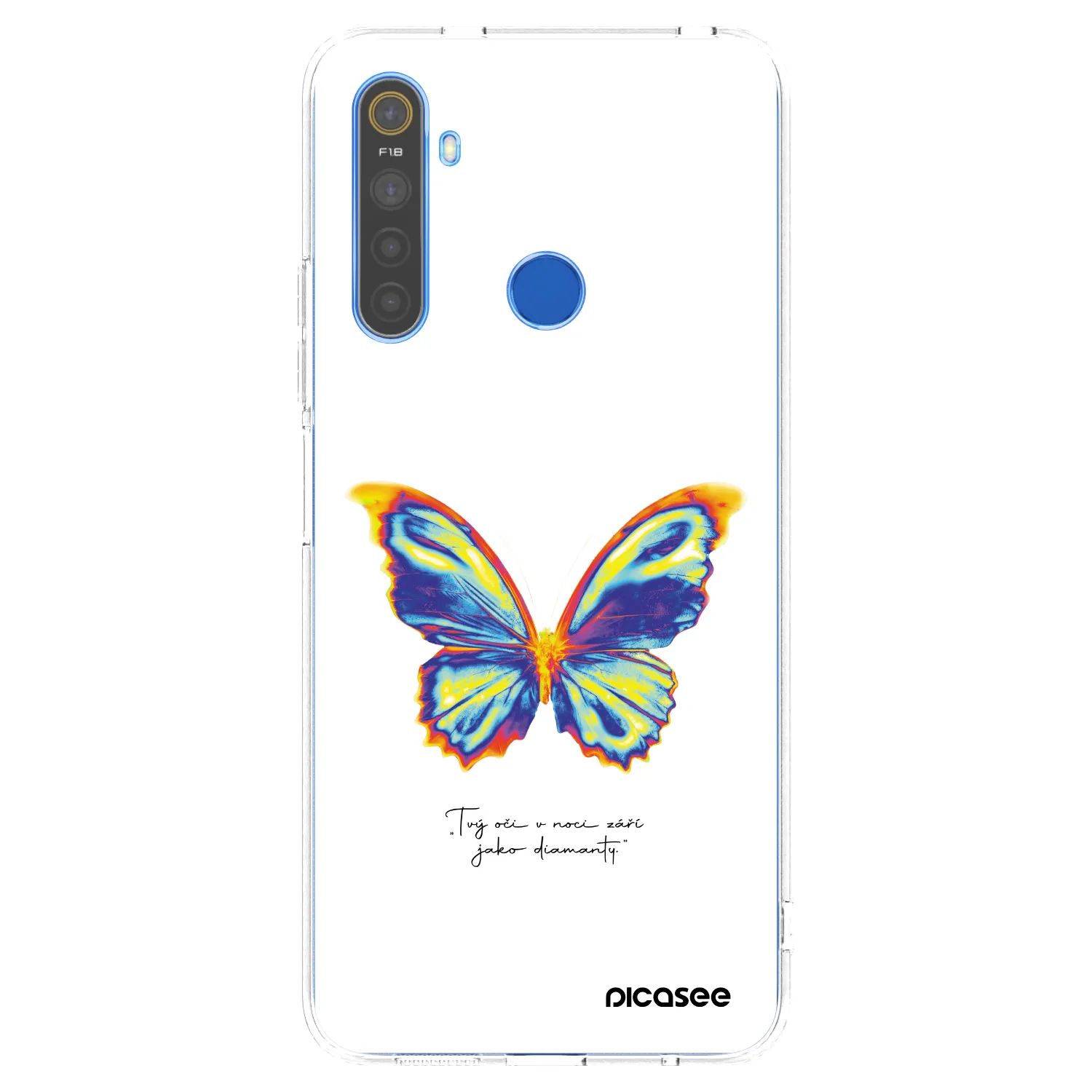 Picasee silikonový průhledný obal pro Realme 5 - Diamanty White