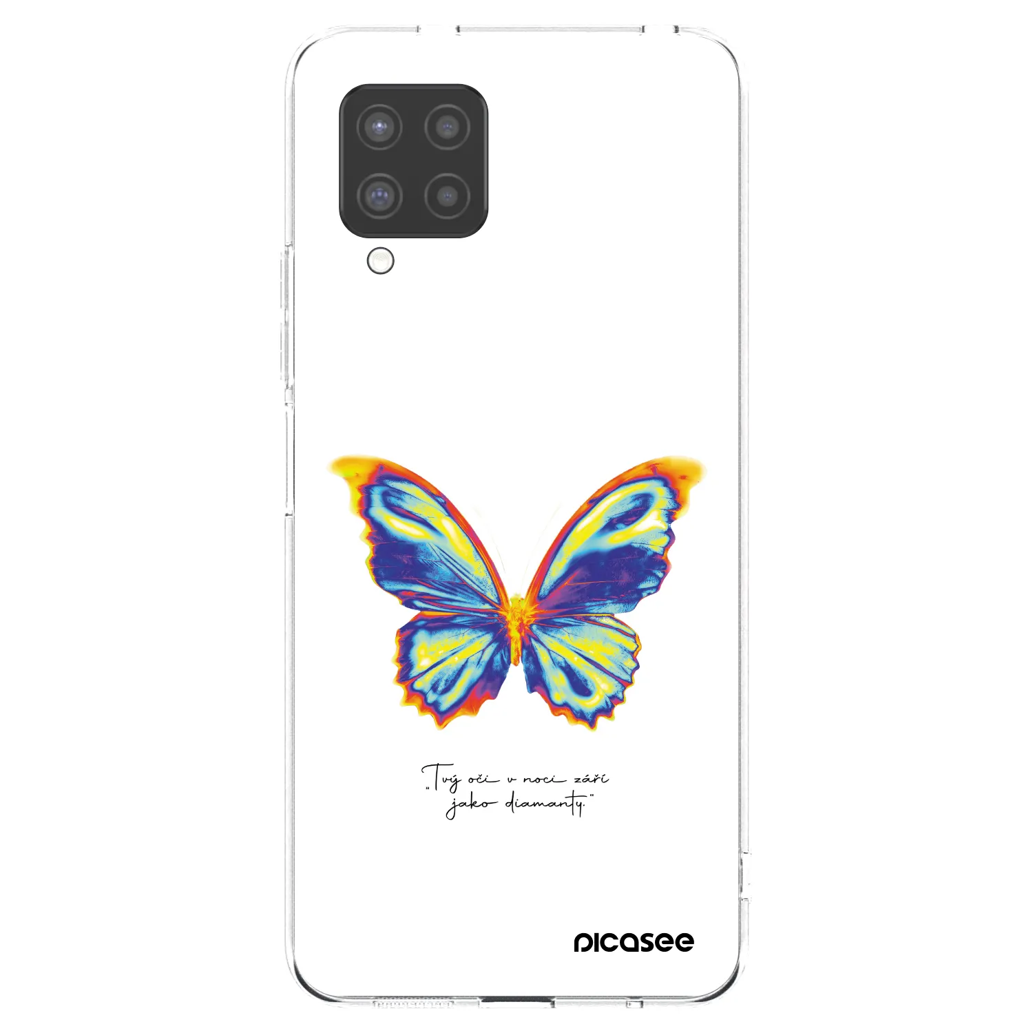 Picasee silikonový průhledný obal pro Samsung Galaxy A42 A426B - Diamanty White