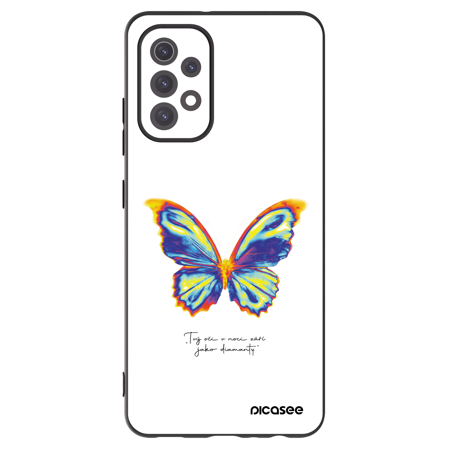 Picasee silikonový černý obal pro Samsung Galaxy A32 5G A326B - Diamanty White