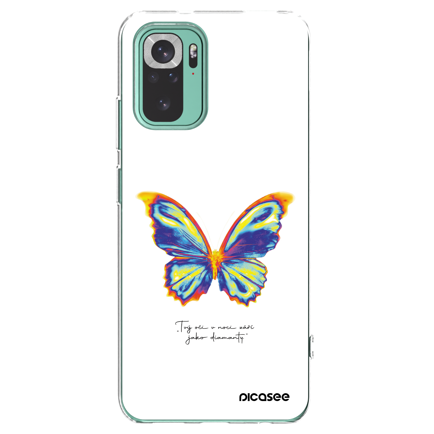 Picasee silikonový průhledný obal pro Xiaomi Redmi Note 10 Pro - Diamanty White