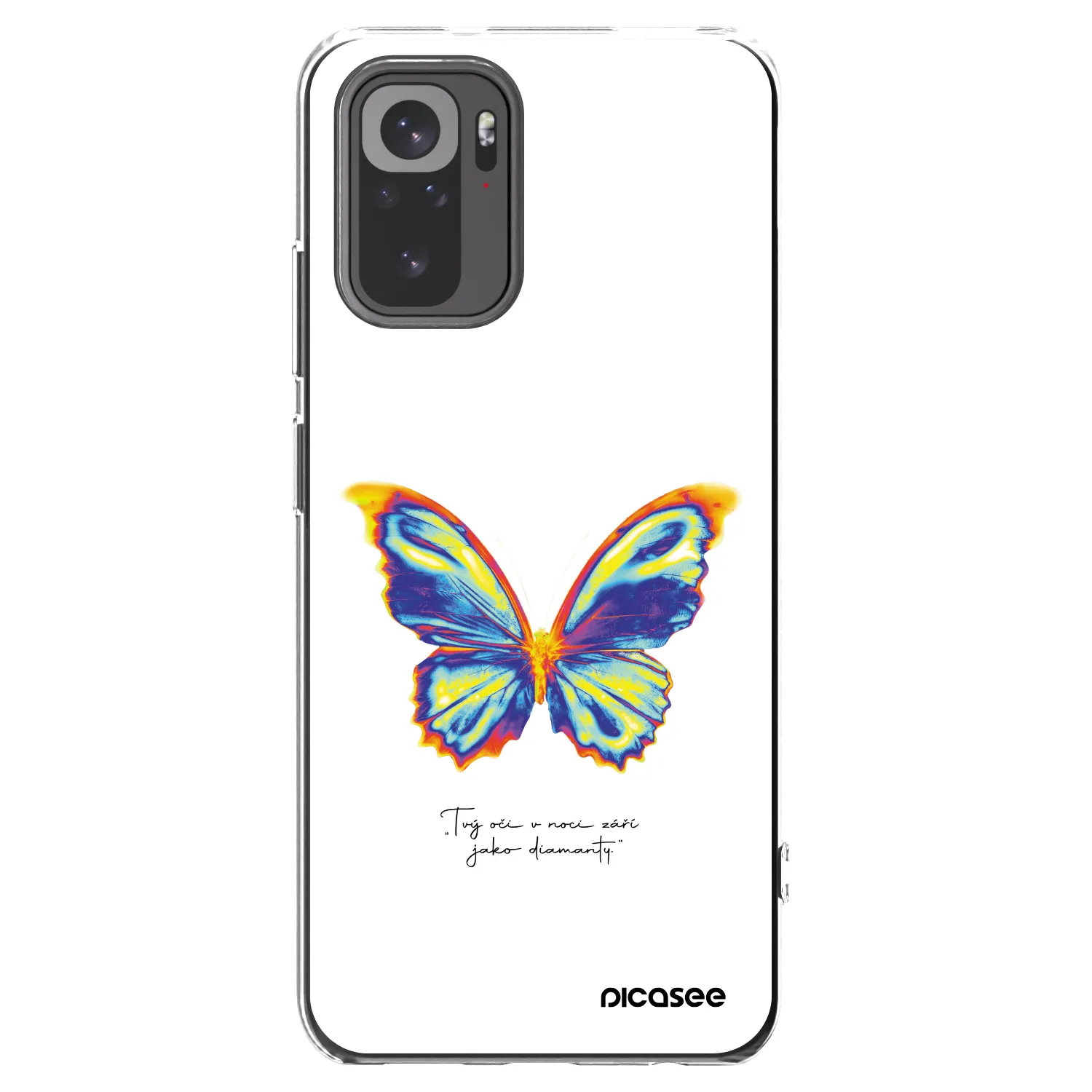 Picasee silikonový průhledný obal pro Xiaomi Redmi Note 10S - Diamanty White