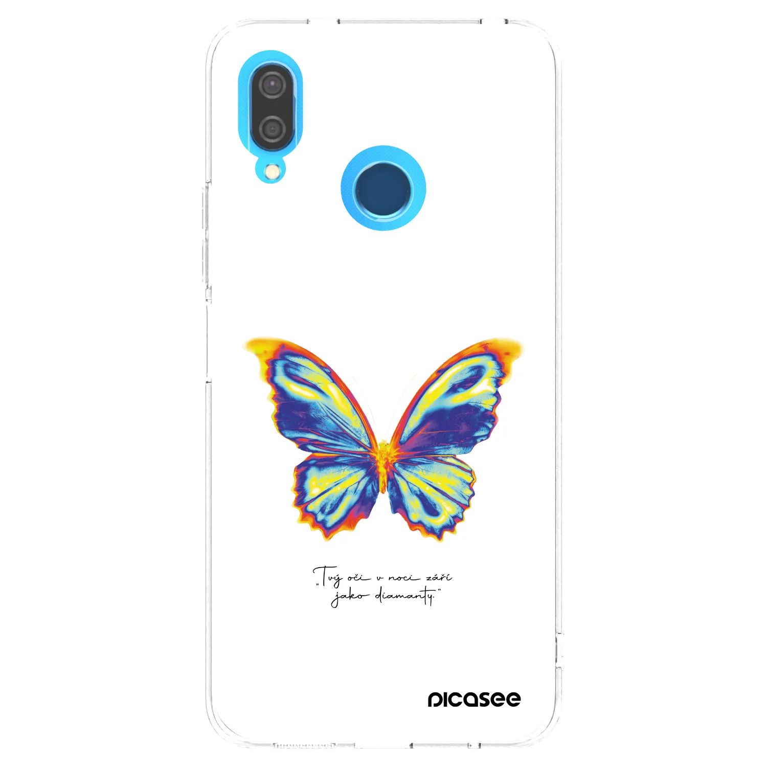 Picasee silikonový průhledný obal pro Huawei P20 Lite - Diamanty White