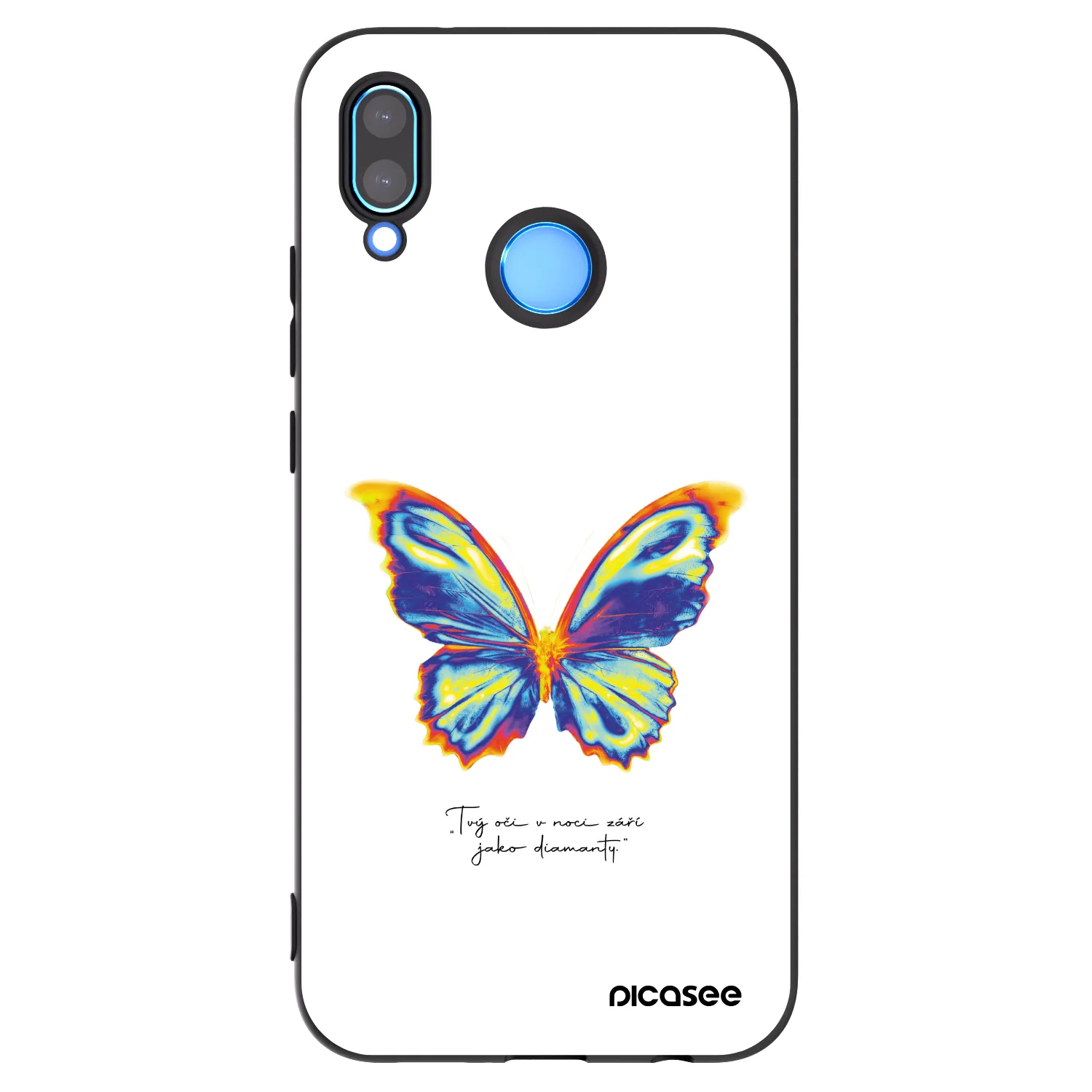 Picasee silikonový černý obal pro Huawei P20 Lite - Diamanty White