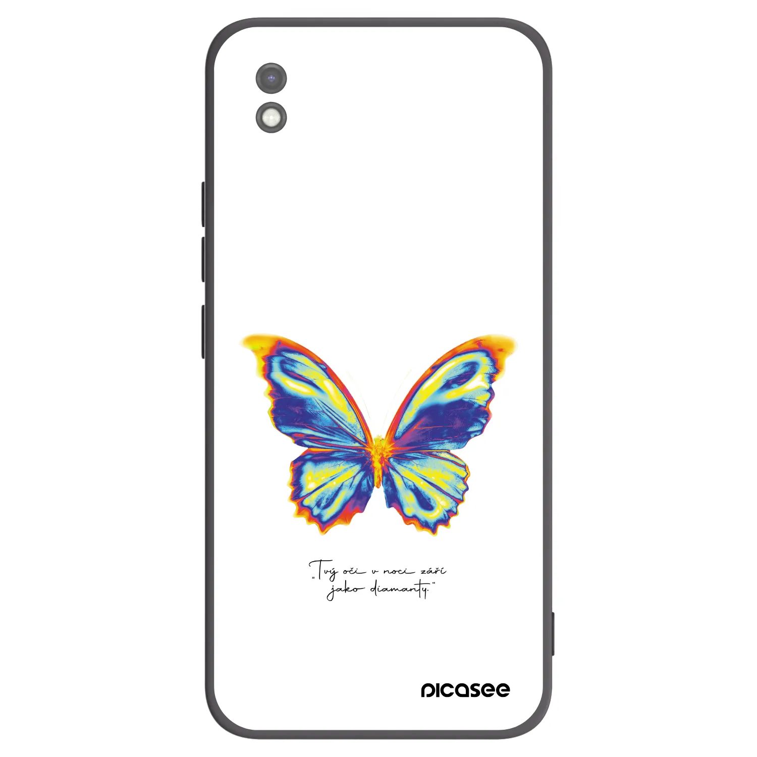 Picasee silikonový černý obal pro Xiaomi Redmi 9AT - Diamanty White