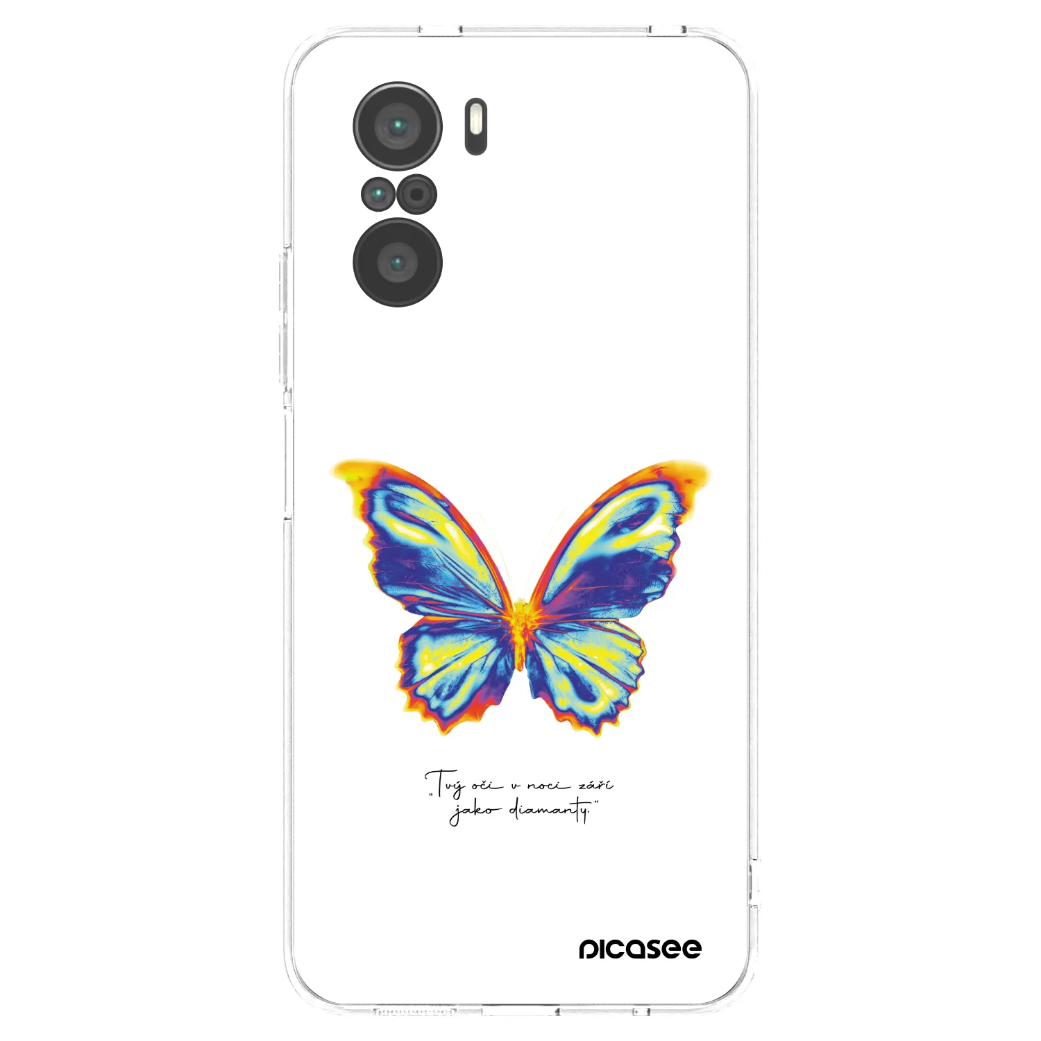 Picasee silikonový průhledný obal pro Xiaomi Poco F3 - Diamanty White