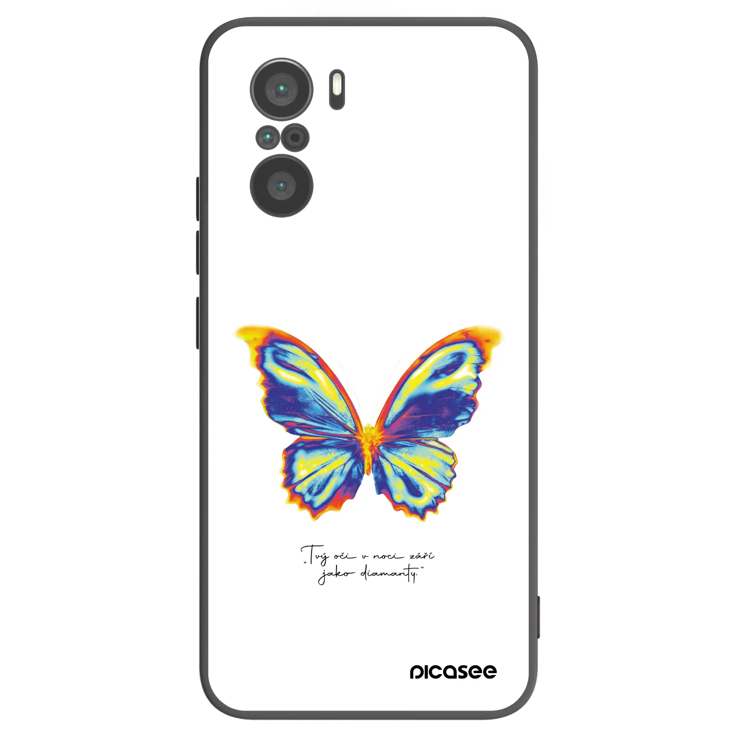 Picasee silikonový černý obal pro Xiaomi Poco F3 - Diamanty White