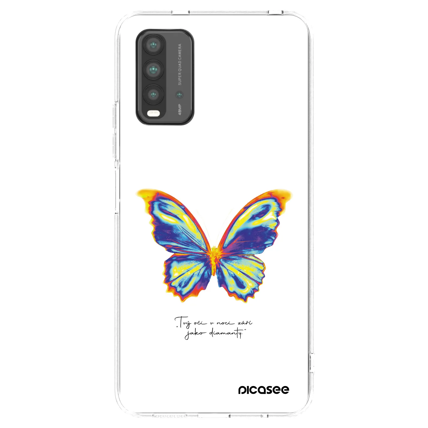 Picasee silikonový černý obal pro Xiaomi Redmi 9T - Diamanty White