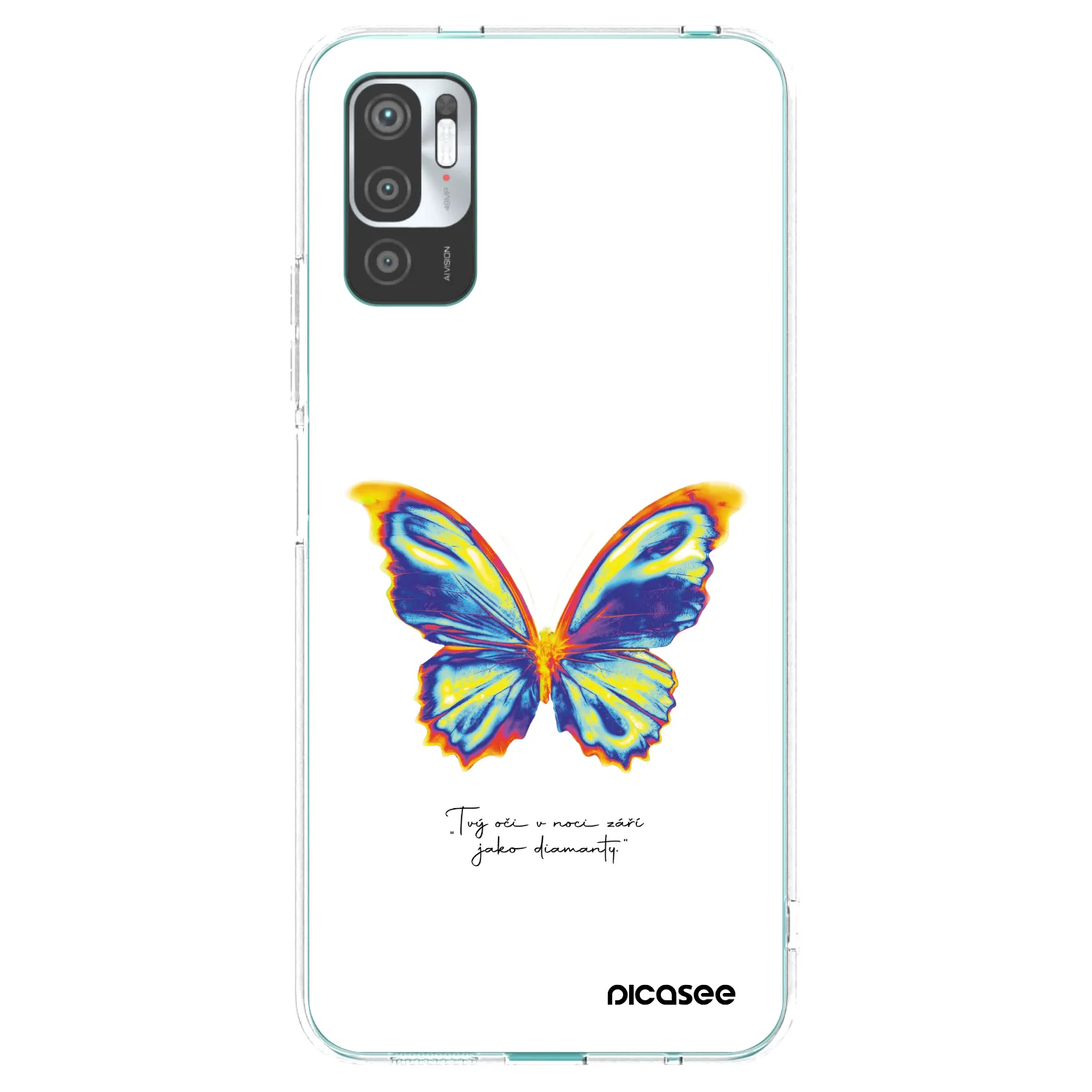 Picasee silikonový průhledný obal pro Xiaomi Redmi Note 10 5G - Diamanty White