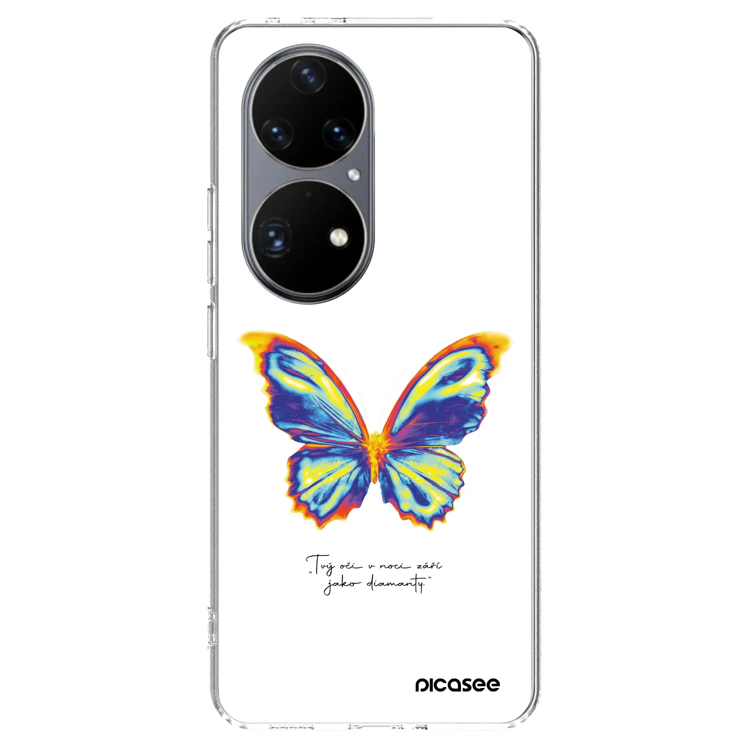 Picasee silikonový průhledný obal pro Huawei P50 - Diamanty White
