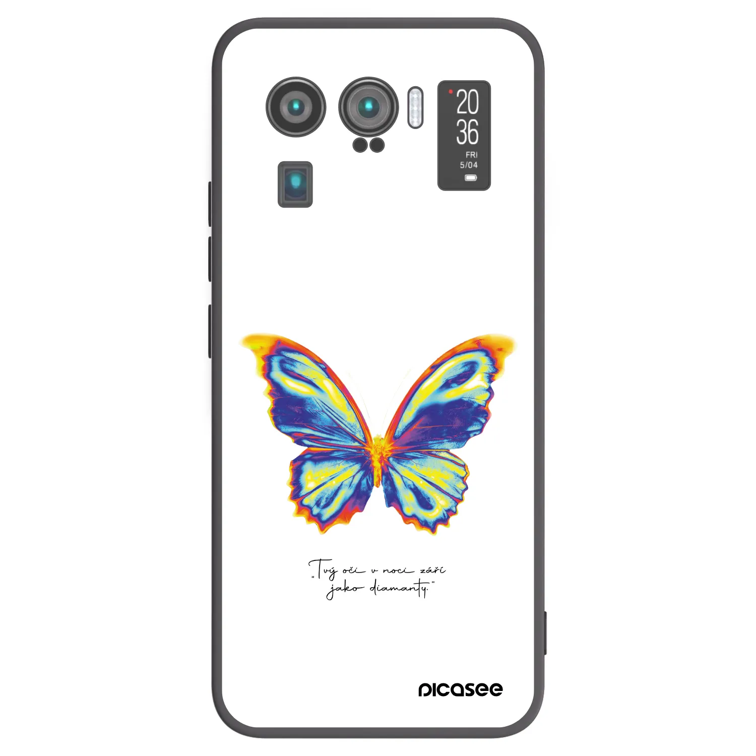 Picasee silikonový černý obal pro Xiaomi Mi 11 Ultra - Diamanty White