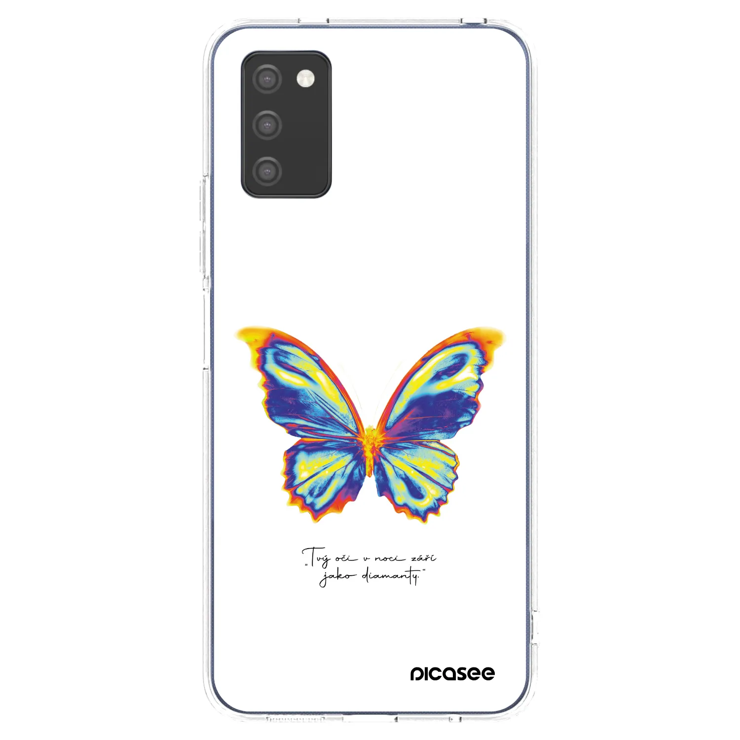 Picasee silikonový průhledný obal pro Samsung Galaxy A02s A025G - Diamanty White
