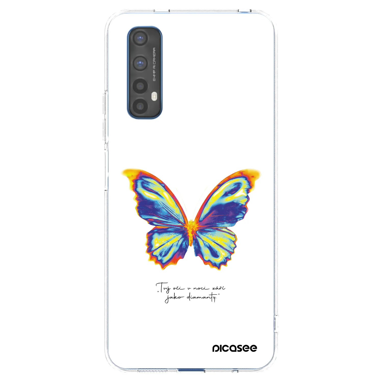 Picasee silikonový průhledný obal pro Realme 7 - Diamanty White