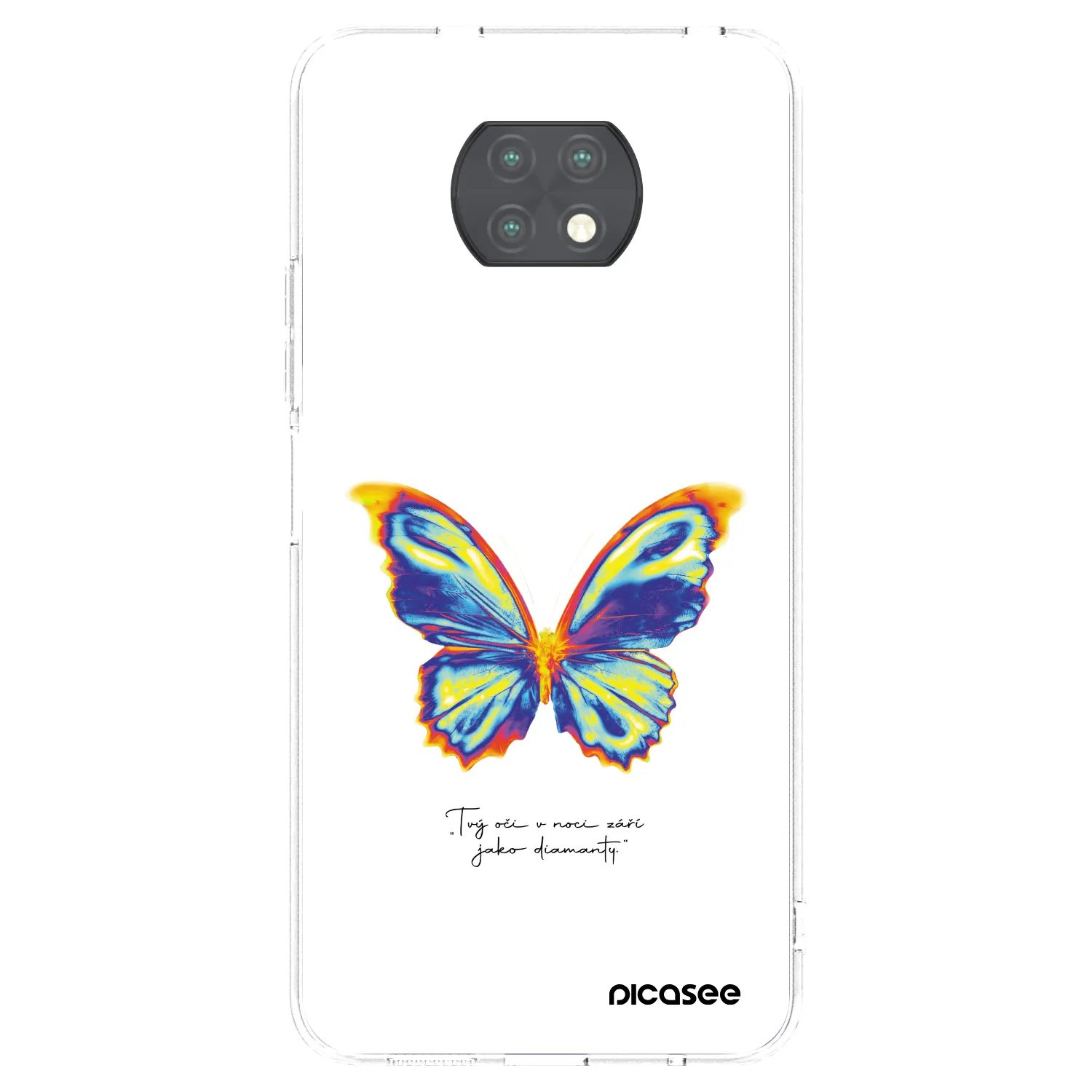 Picasee silikonový průhledný obal pro Xiaomi Redmi Note 9T - Diamanty White