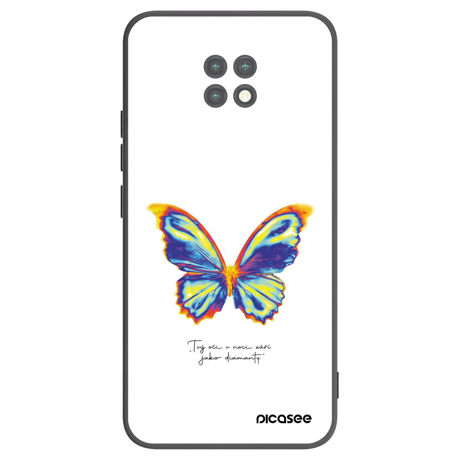 Picasee silikonový černý obal pro Xiaomi Redmi Note 9T - Diamanty White